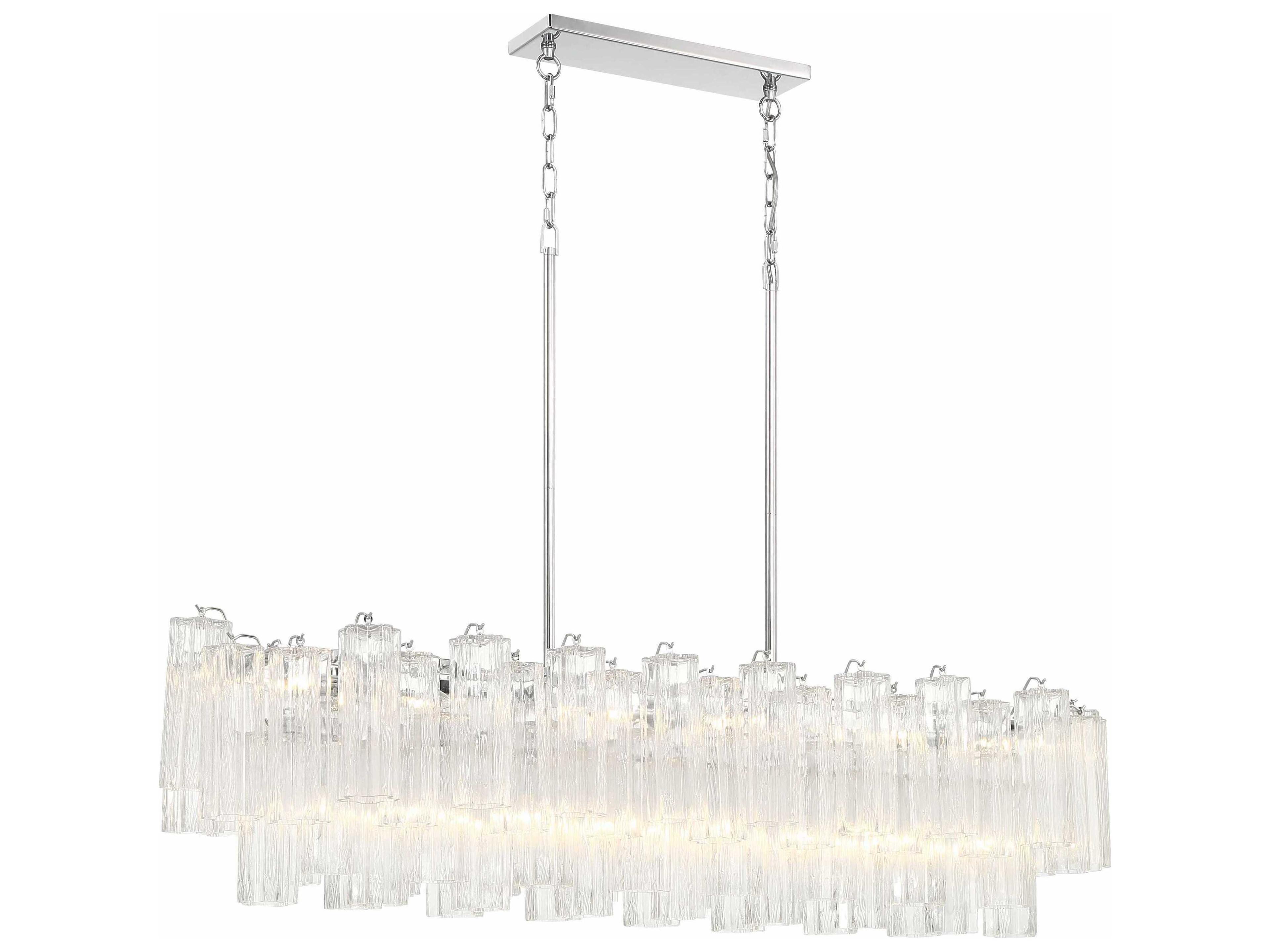 Crystorama Addis 14-Light Polished Chrome Island Pendant