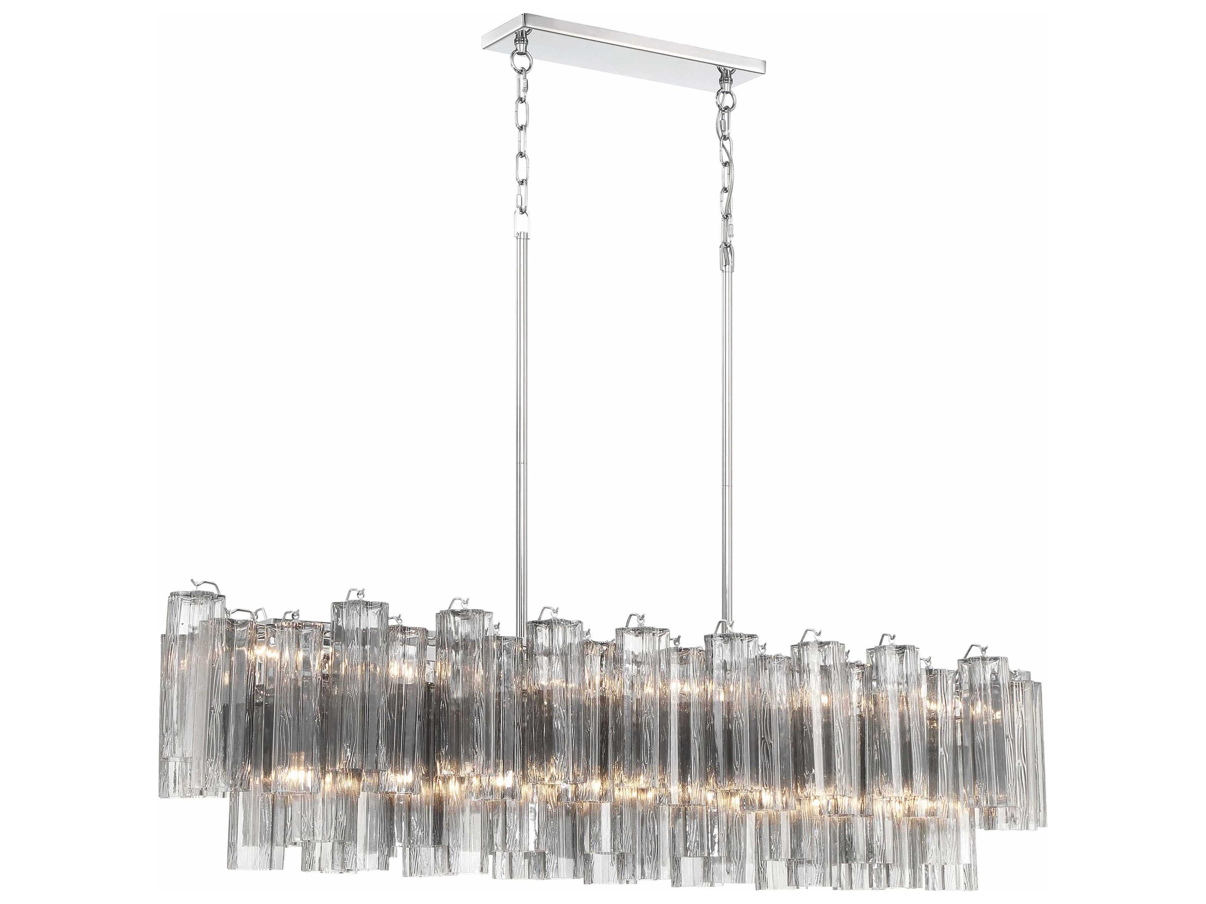 Crystorama Addis 14-Light Polished Chrome Island Pendant