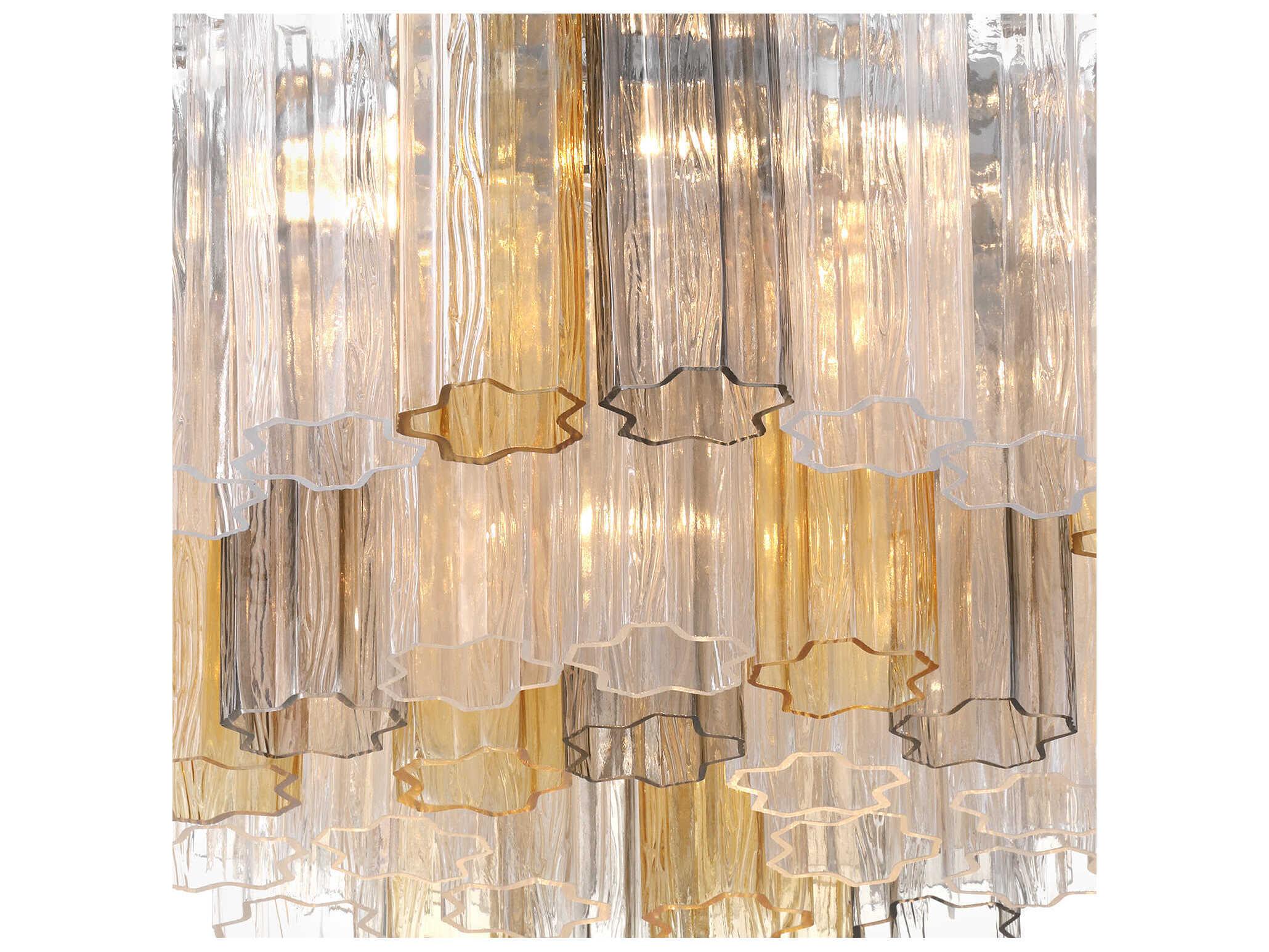 Crystorama Addis 7-Light Polished Chrome Geometric Flush Mount