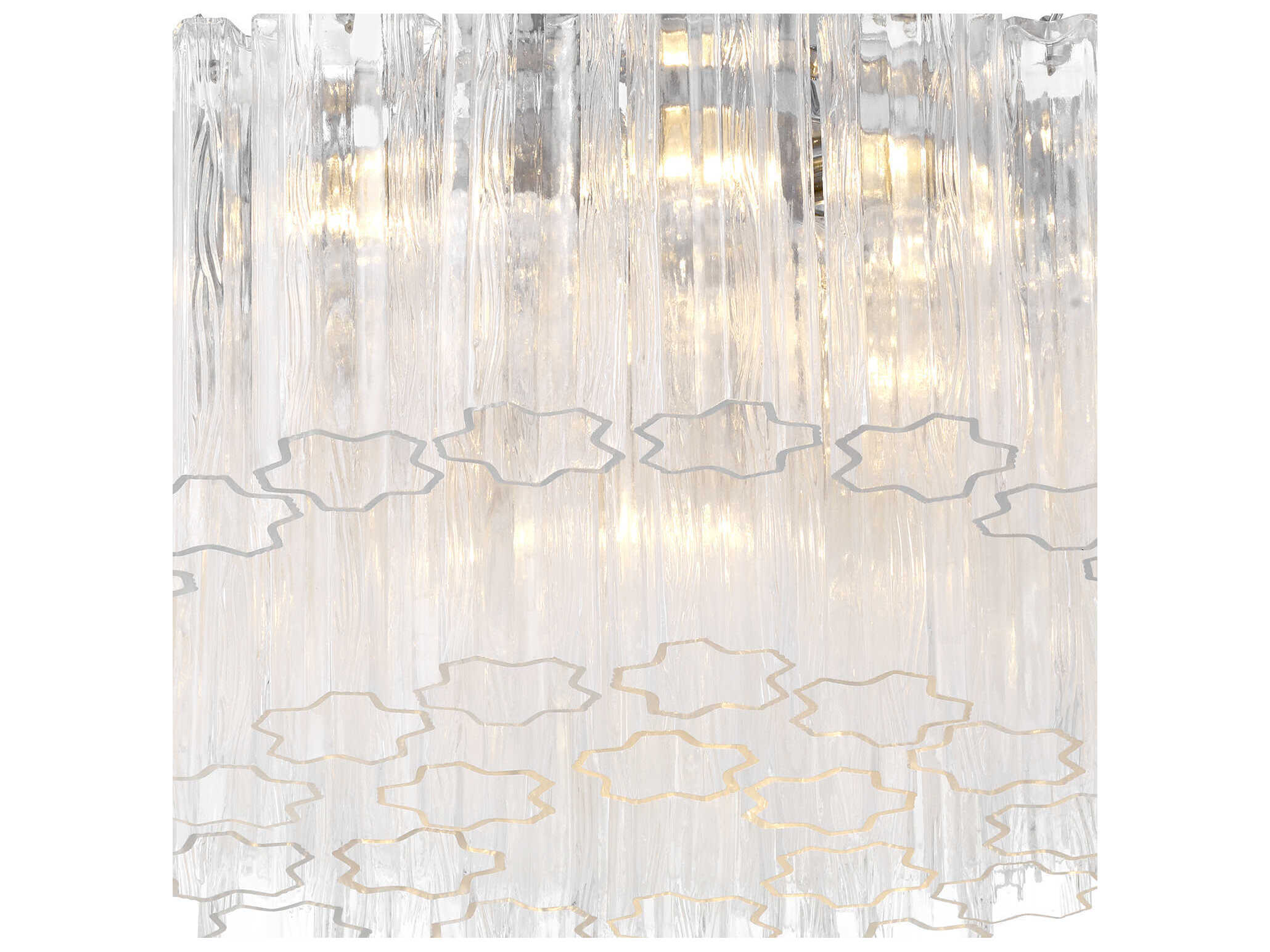 Crystorama Addis 7-Light Polished Chrome Geometric Flush Mount