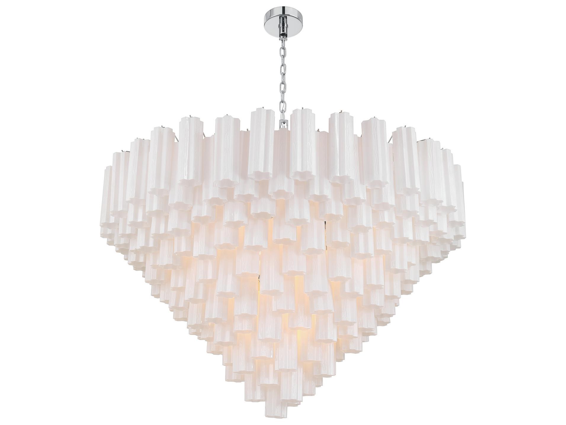 Crystorama Addis 28-Light Multi Silver Candelabra Tiered Chandelier