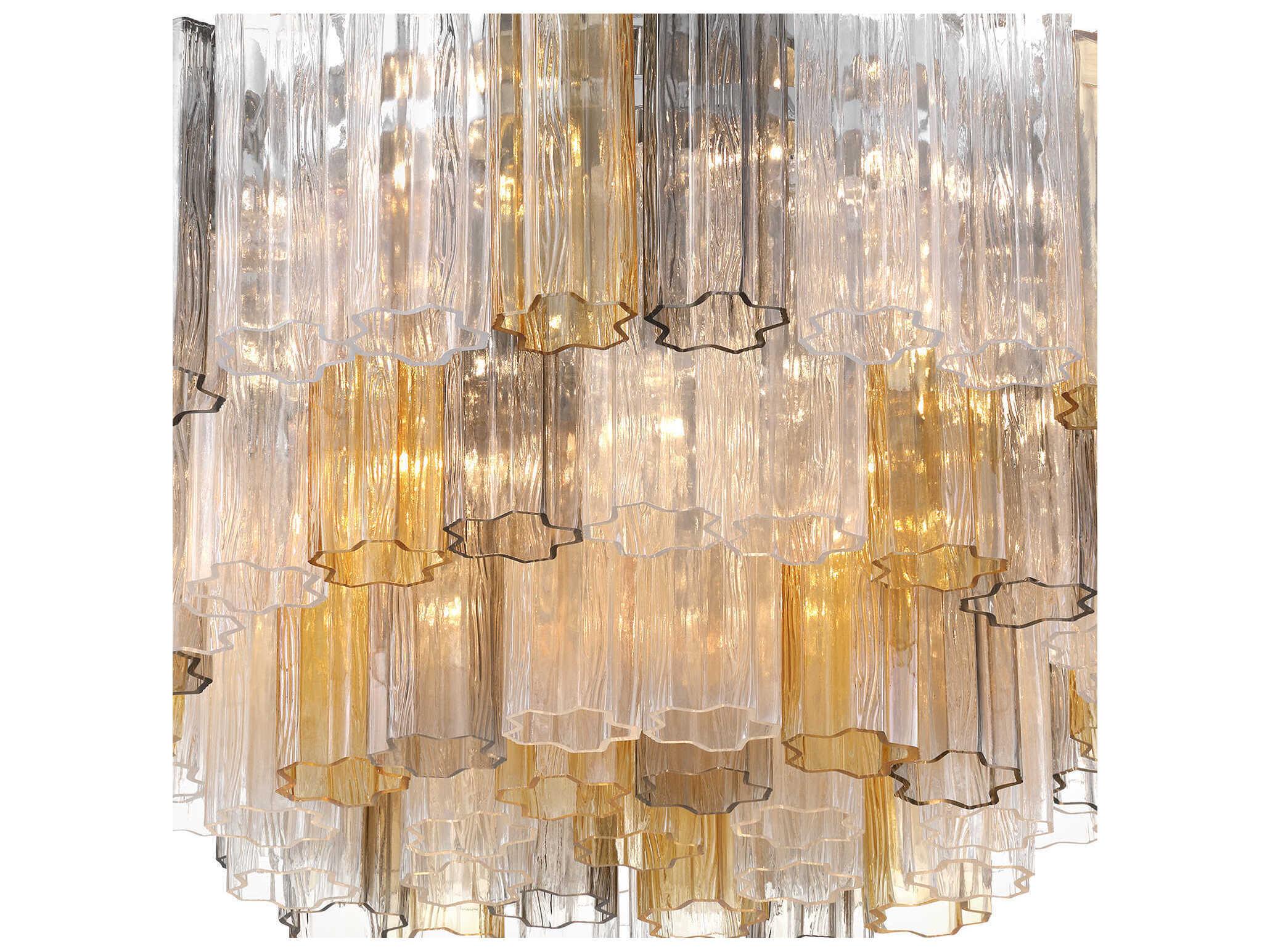 Crystorama Addis 16-Light Polished Chrome Geometric Flush Mount