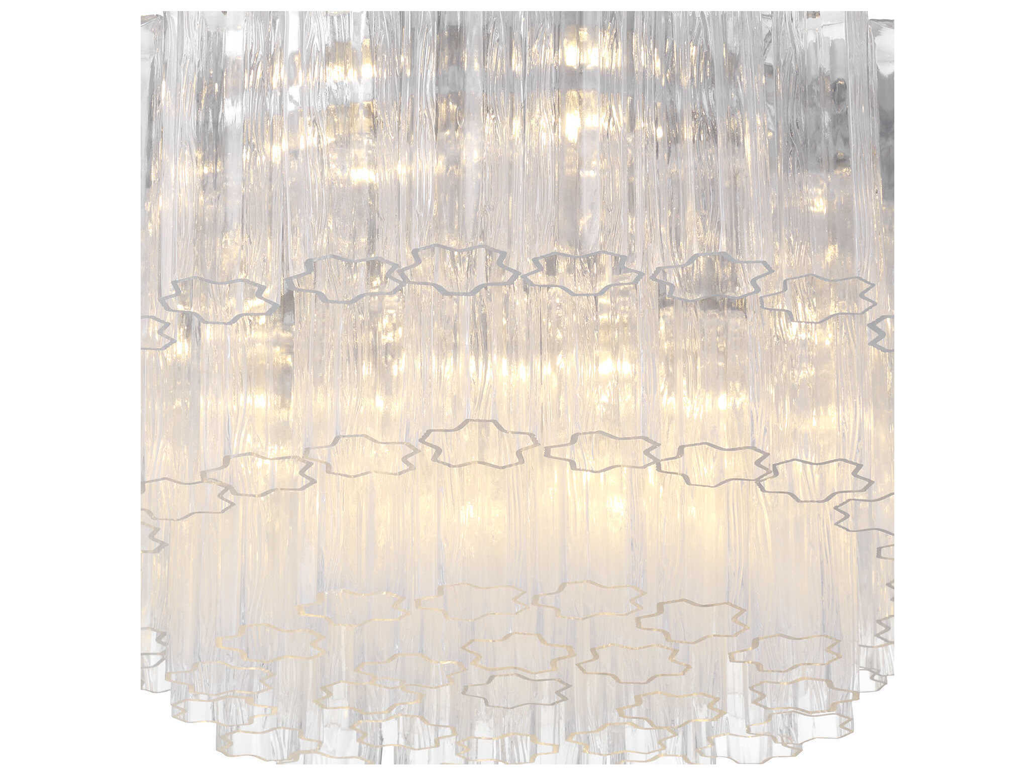 Crystorama Addis 16-Light Polished Chrome Geometric Flush Mount