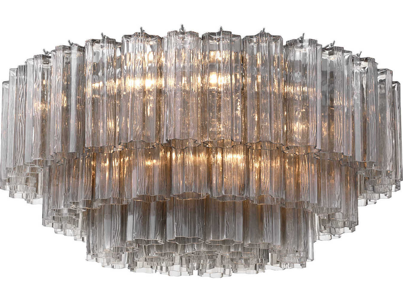 Crystorama Addis 16-Light Polished Chrome Geometric Flush Mount