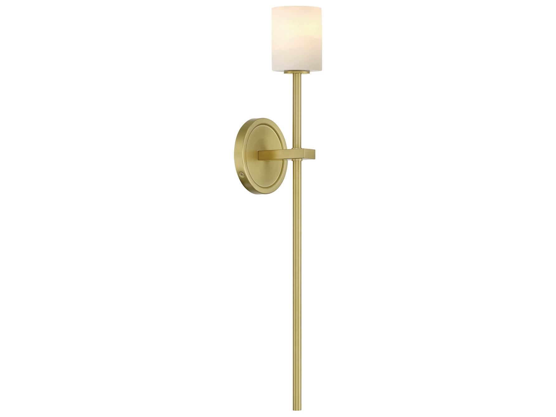 Crystorama Aragon 1-Light Gold Wall Sconce