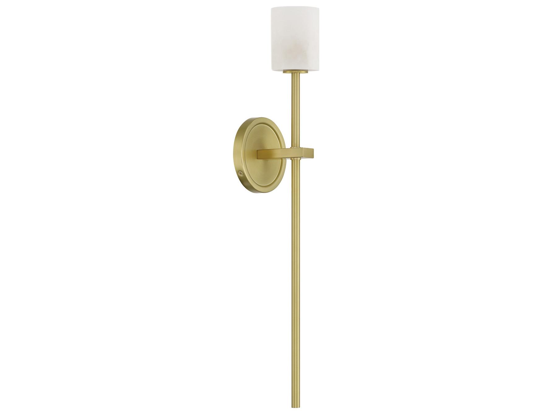 Crystorama Aragon 1-Light Gold Wall Sconce