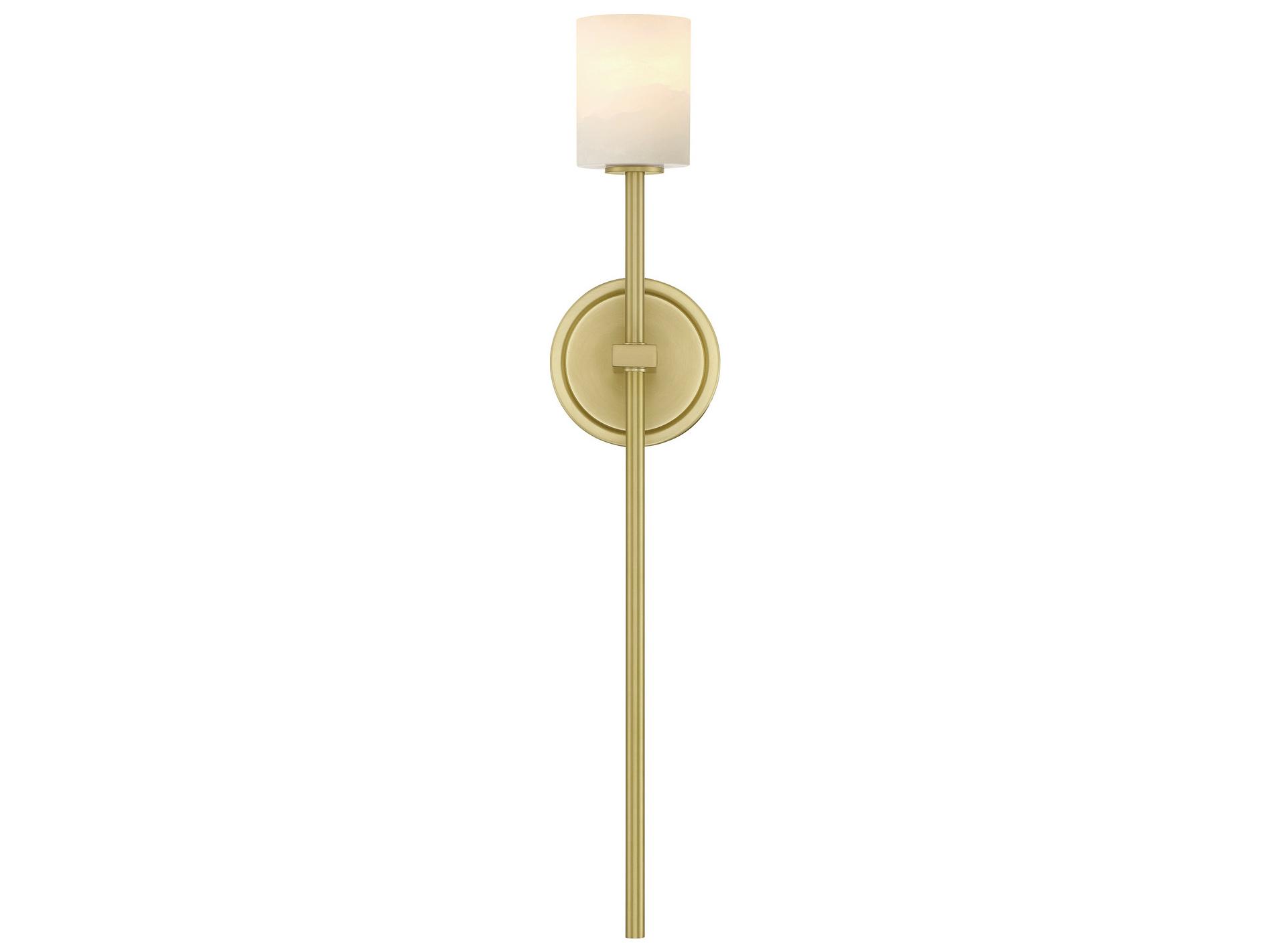 Crystorama Aragon 1-Light Gold Wall Sconce