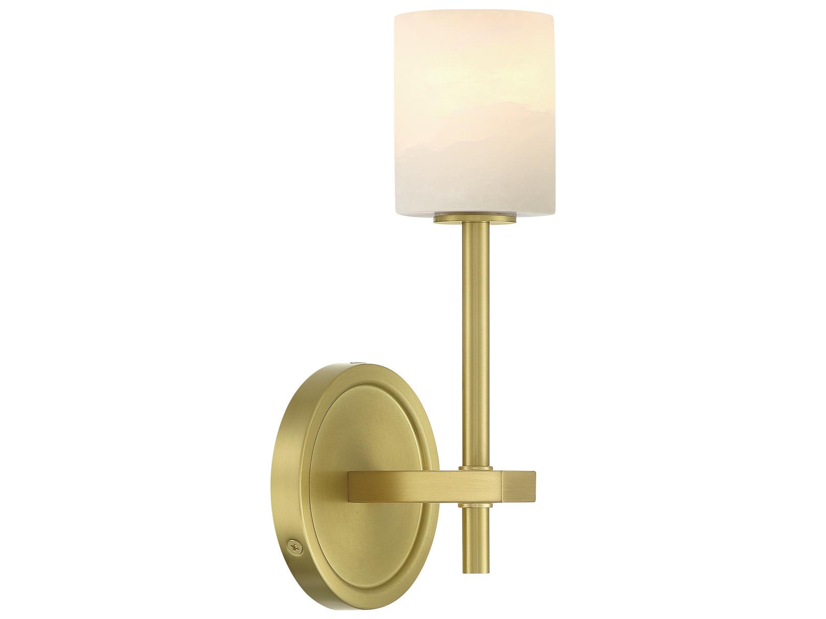 Crystorama Aragon 1-Light Gold Wall Sconce