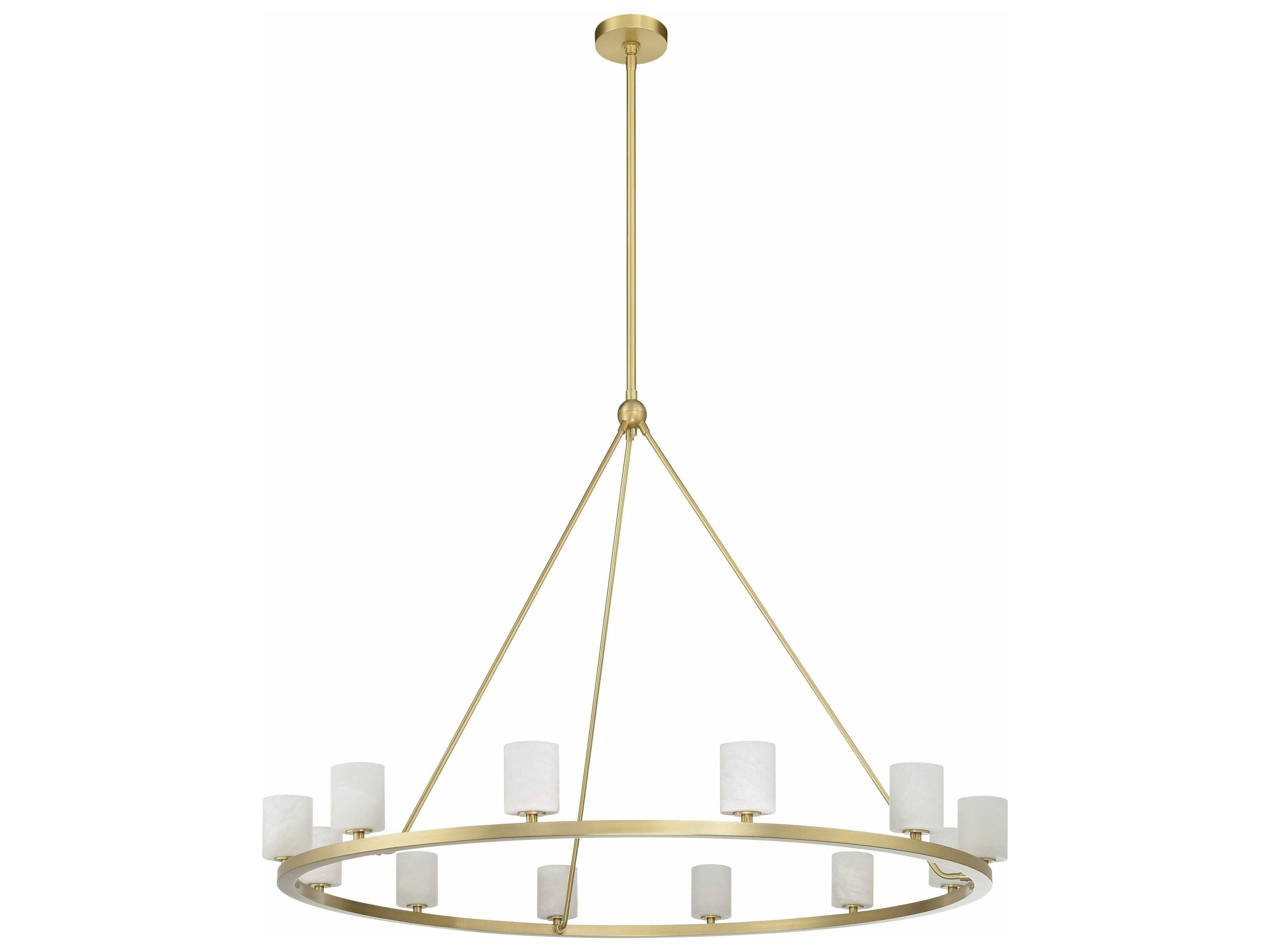 Crystorama Aragon 12-Light Soft Brass Chandelier