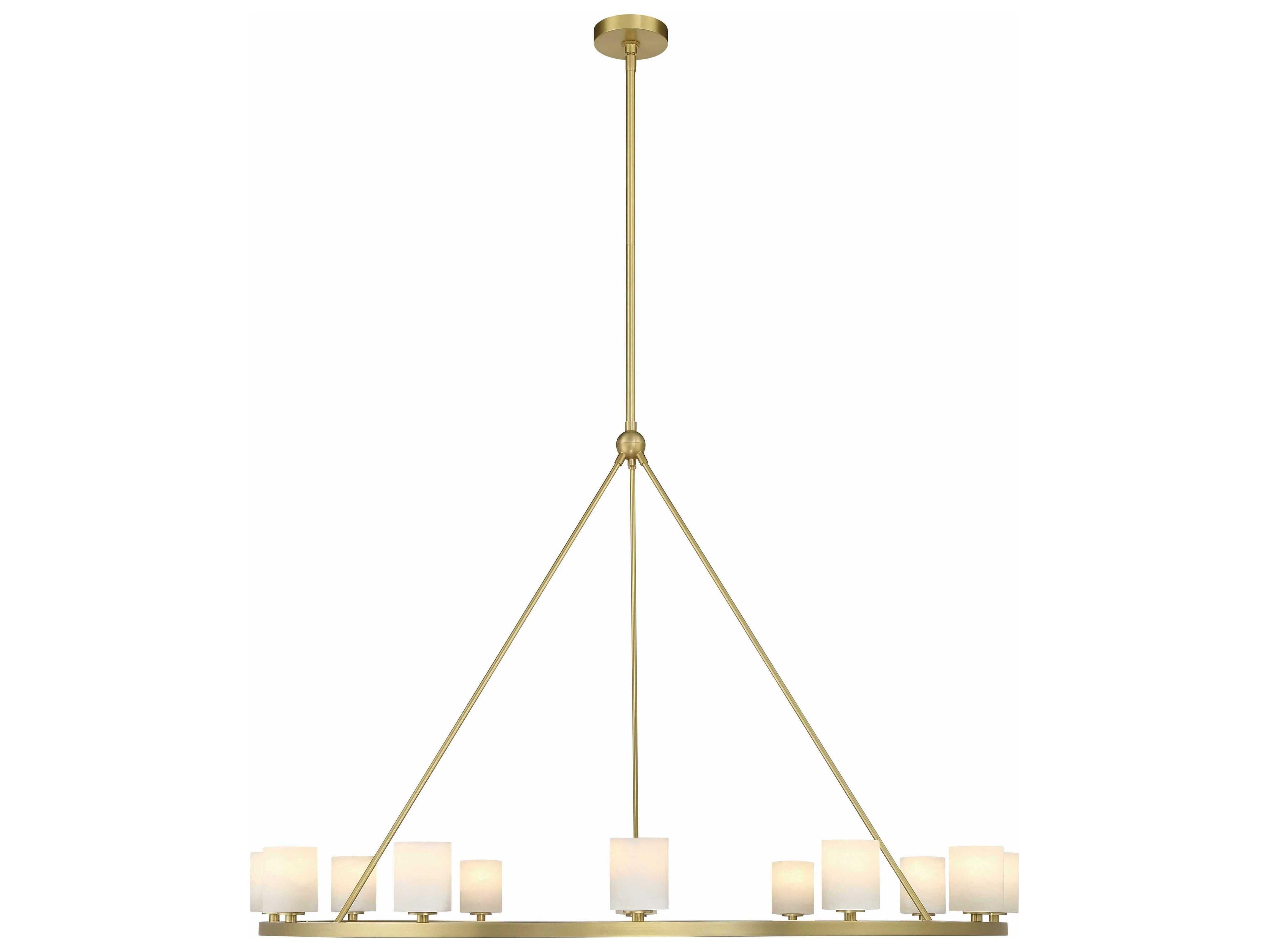 Crystorama Aragon 12-Light Soft Brass Chandelier