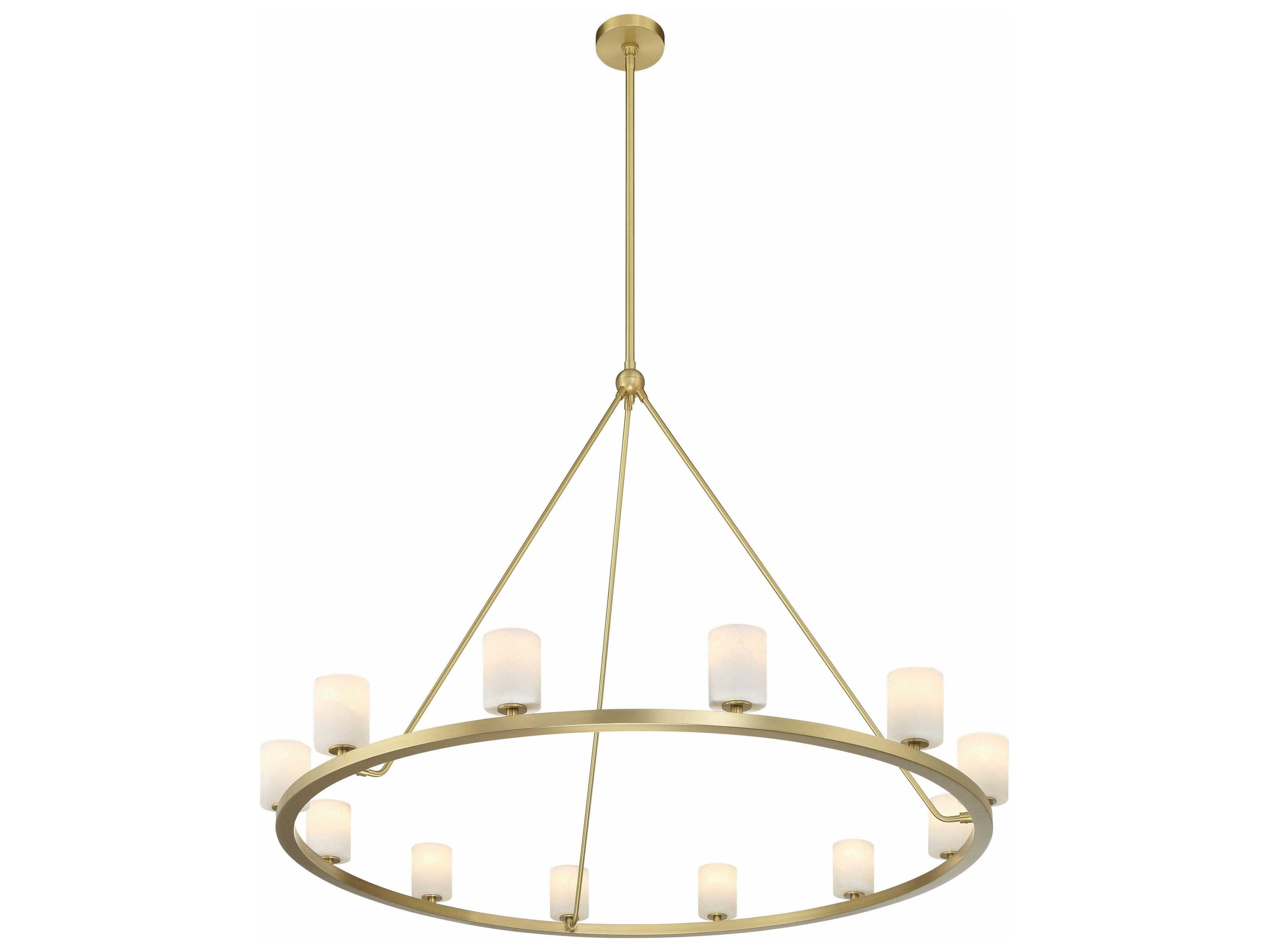 Crystorama Aragon 12-Light Soft Brass Chandelier