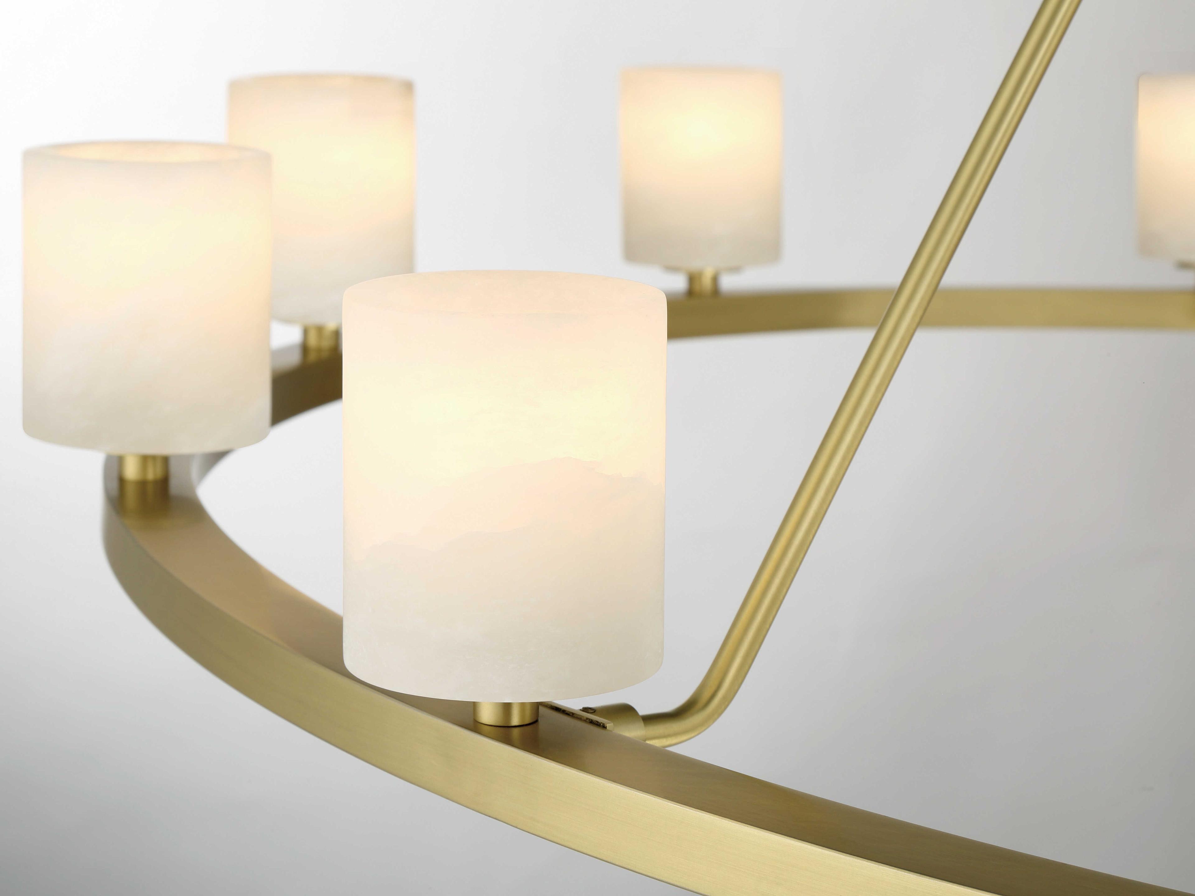Crystorama Aragon 12-Light Soft Brass Chandelier