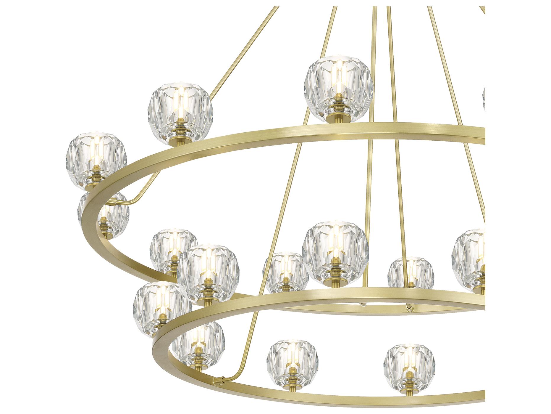 Crystorama Aragon 22-Light Gold Tiered Chandelier