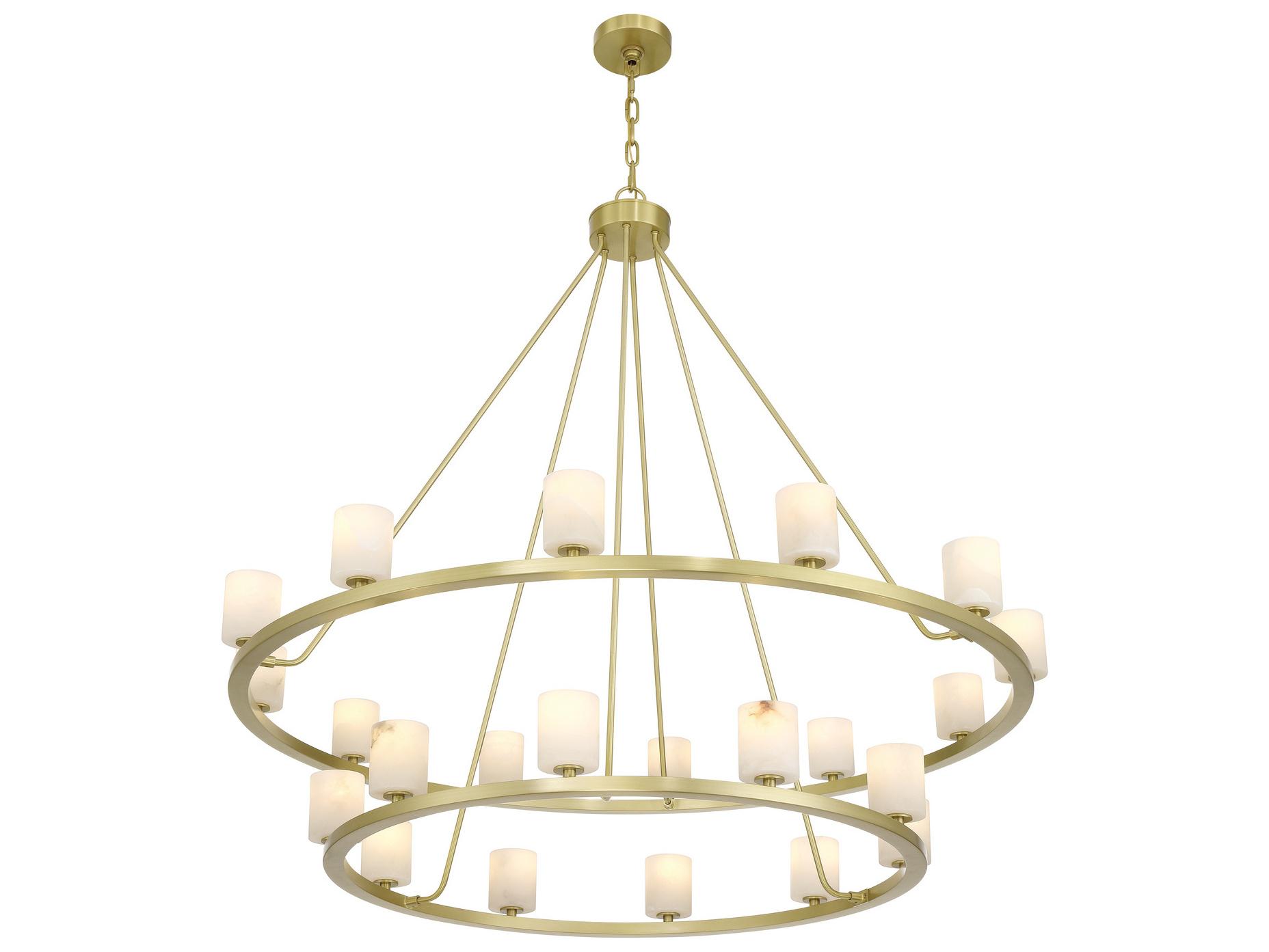 Crystorama Aragon 22-Light Gold Tiered Chandelier