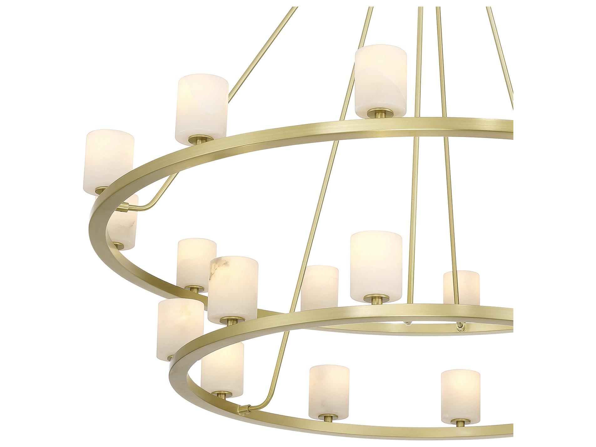 Crystorama Aragon 22-Light Gold Tiered Chandelier