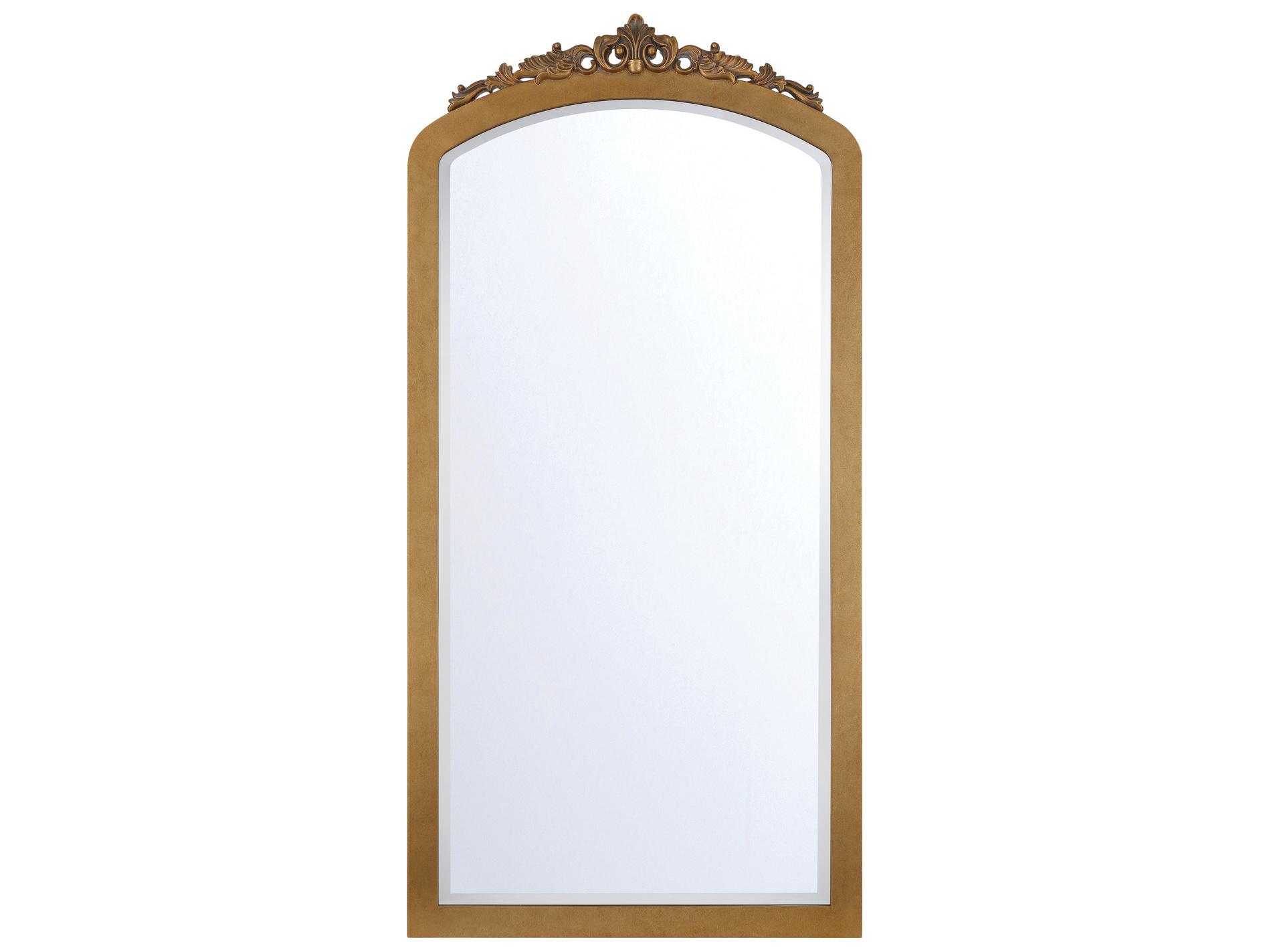Crystorama Arden Gold Floor Mirror Vertical