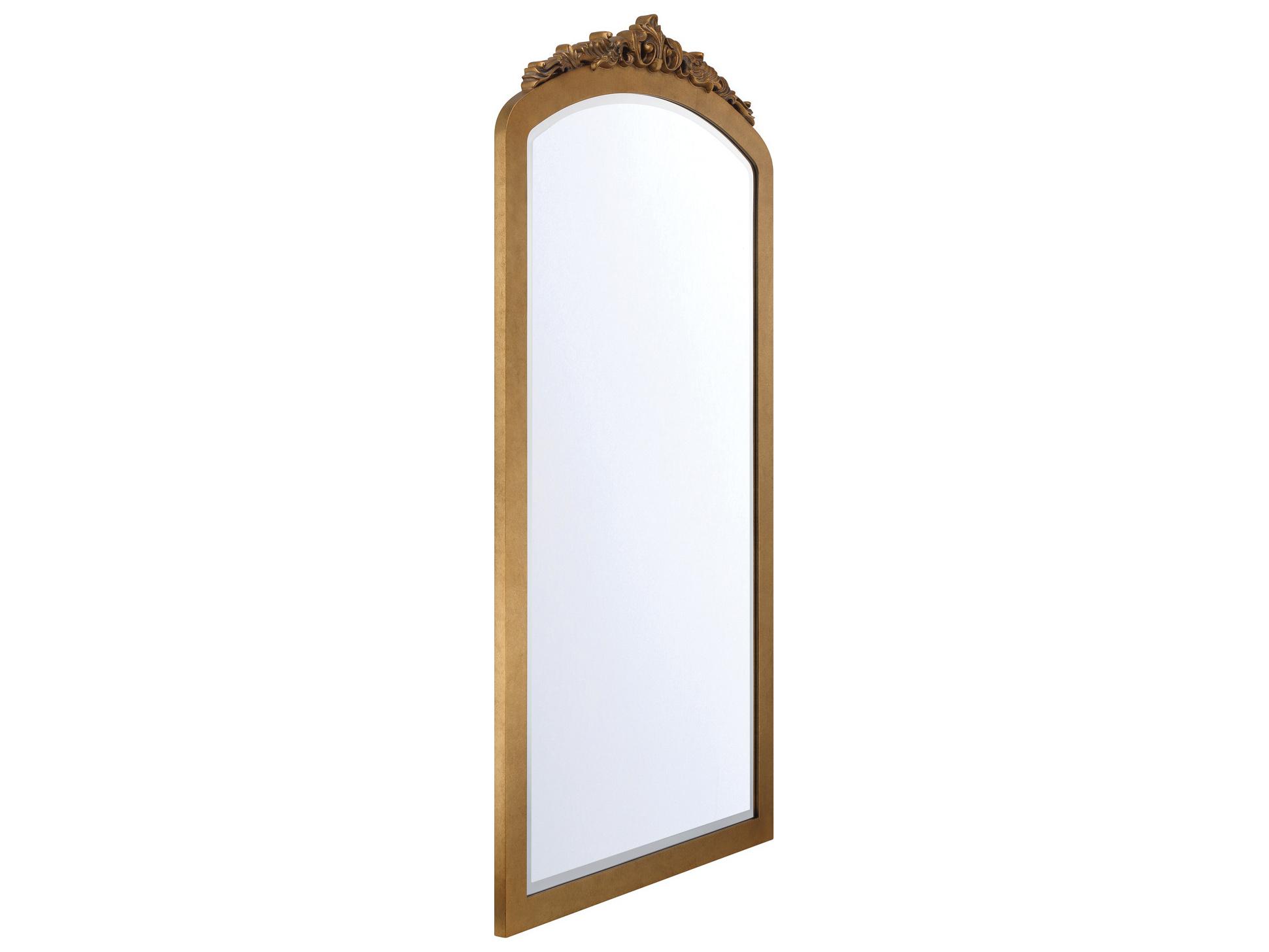 Crystorama Arden Gold Floor Mirror Vertical