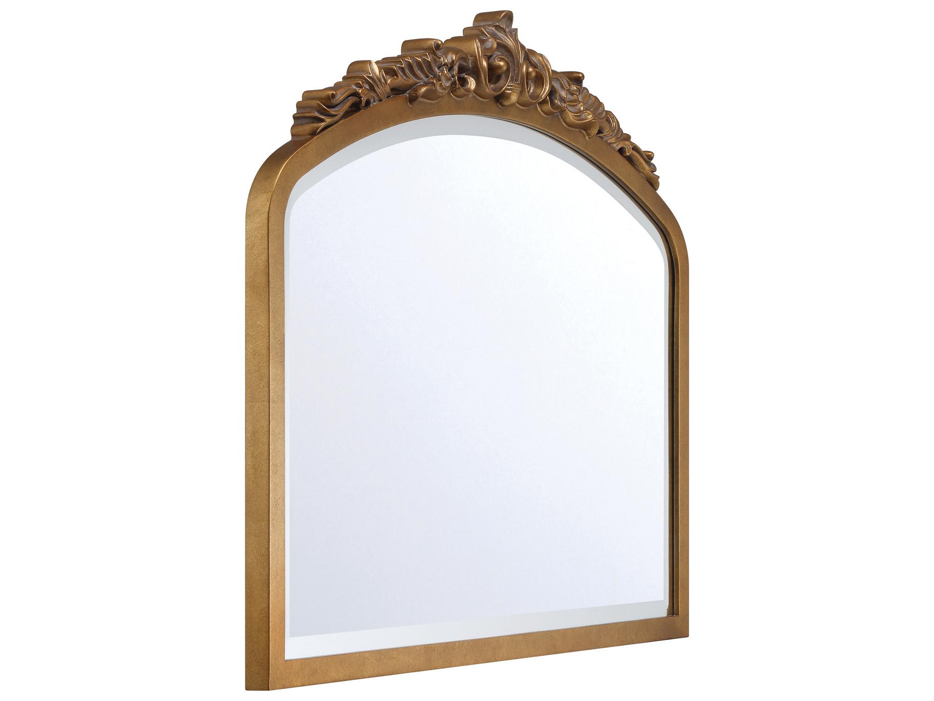 Crystorama Arden Gold Dresser Mirror Vertical