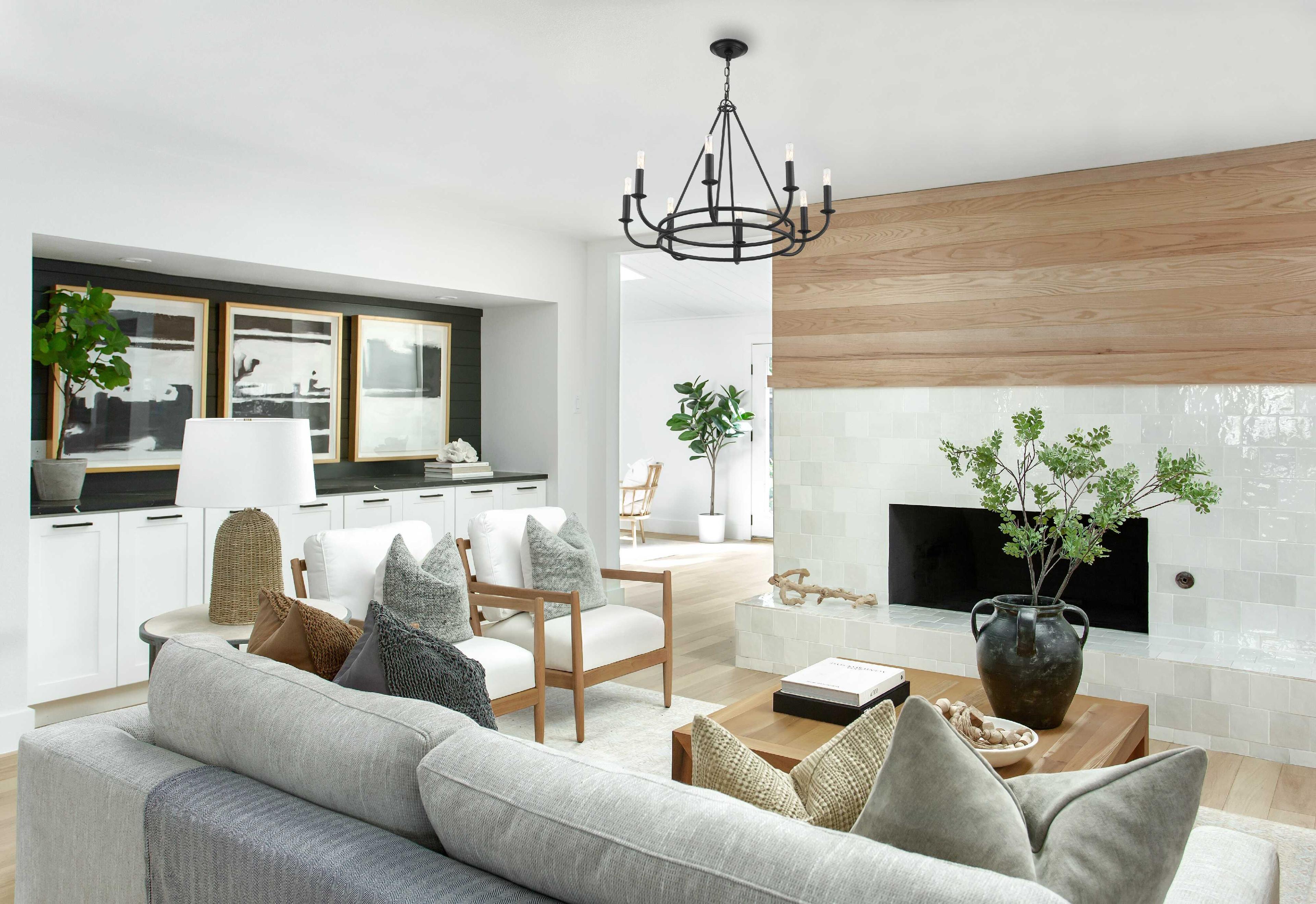 Crystorama Bailey 8-Light Matte Black Candelabra Chandelier