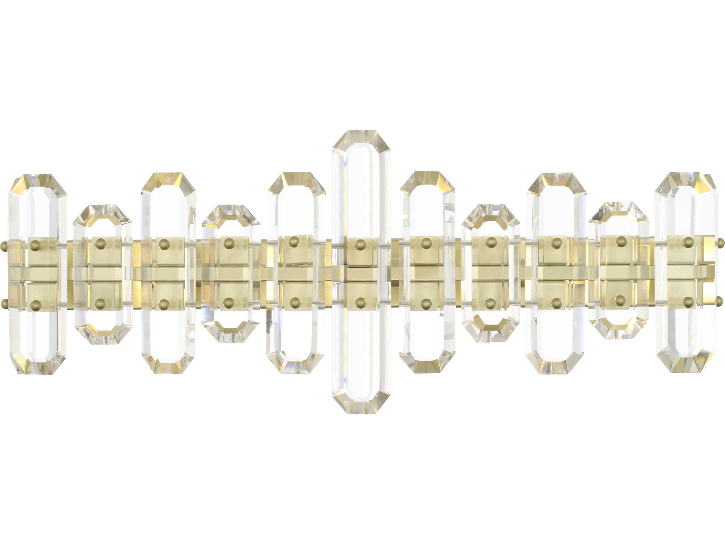 Crystorama Bolton 3-Light Gold Crystal Vanity Light