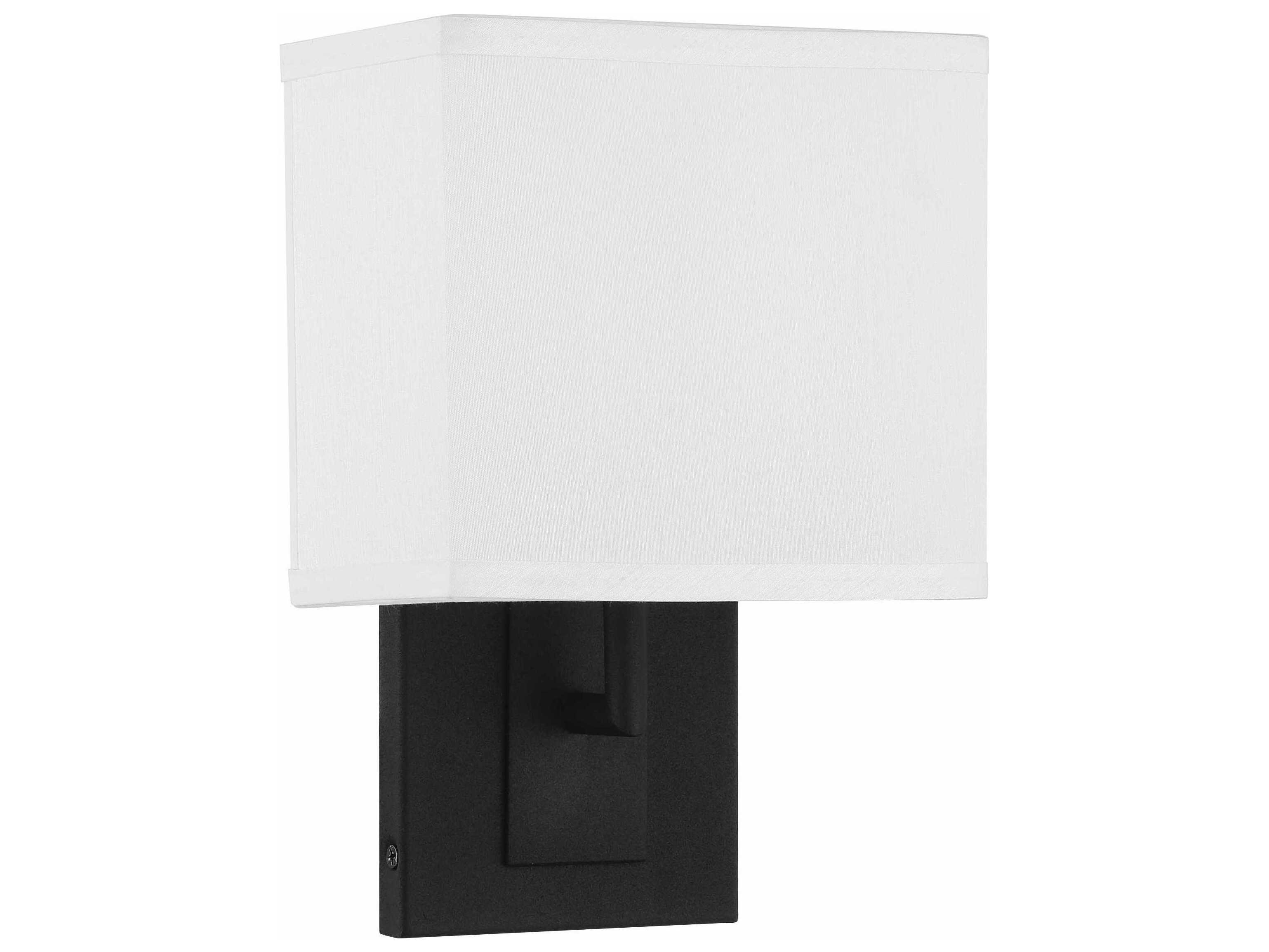 Crystorama Brent 1-Light Black Forged Wall Sconce
