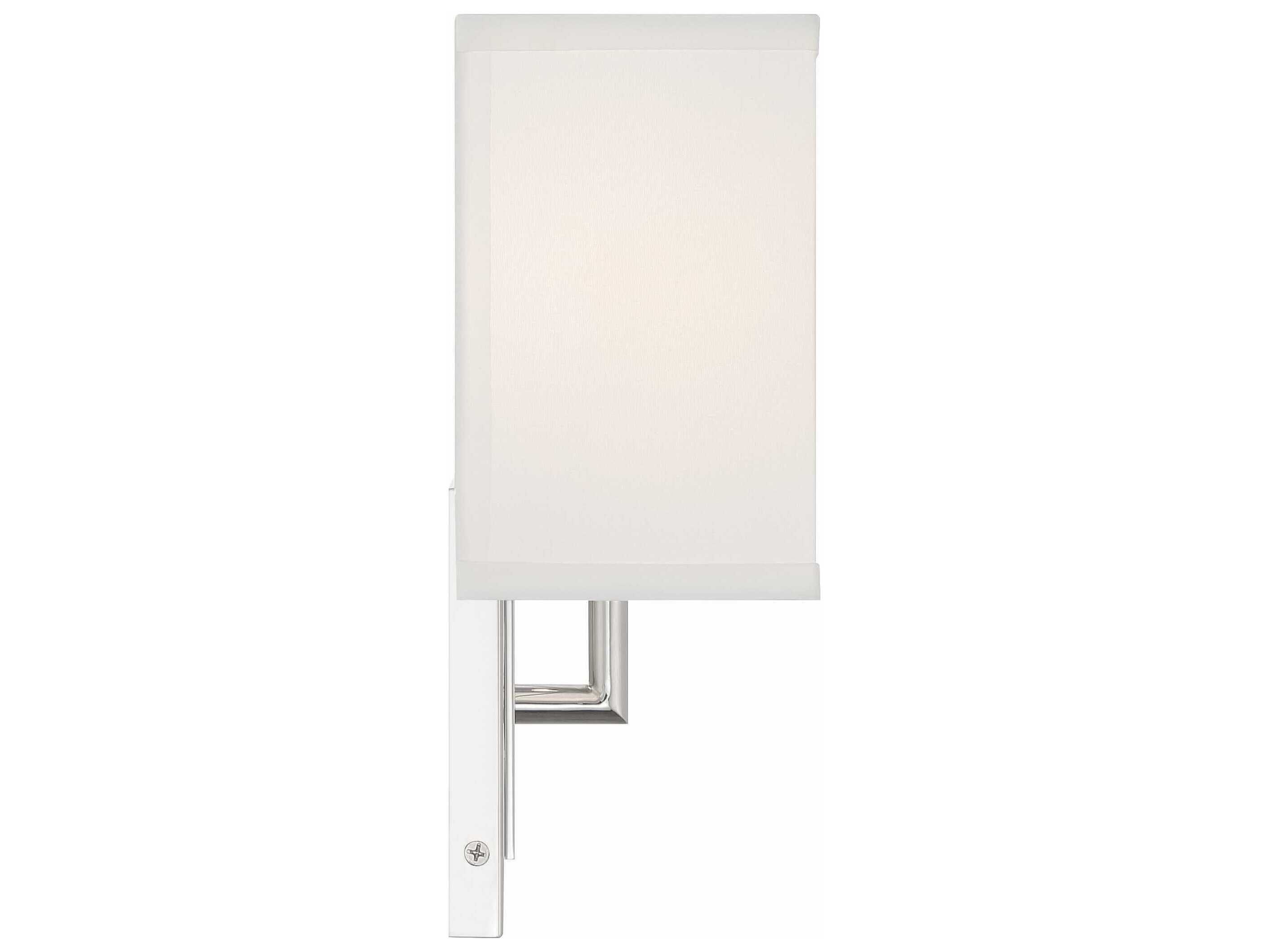 Crystorama Brent 1-Light Polished Nickel Wall Sconce