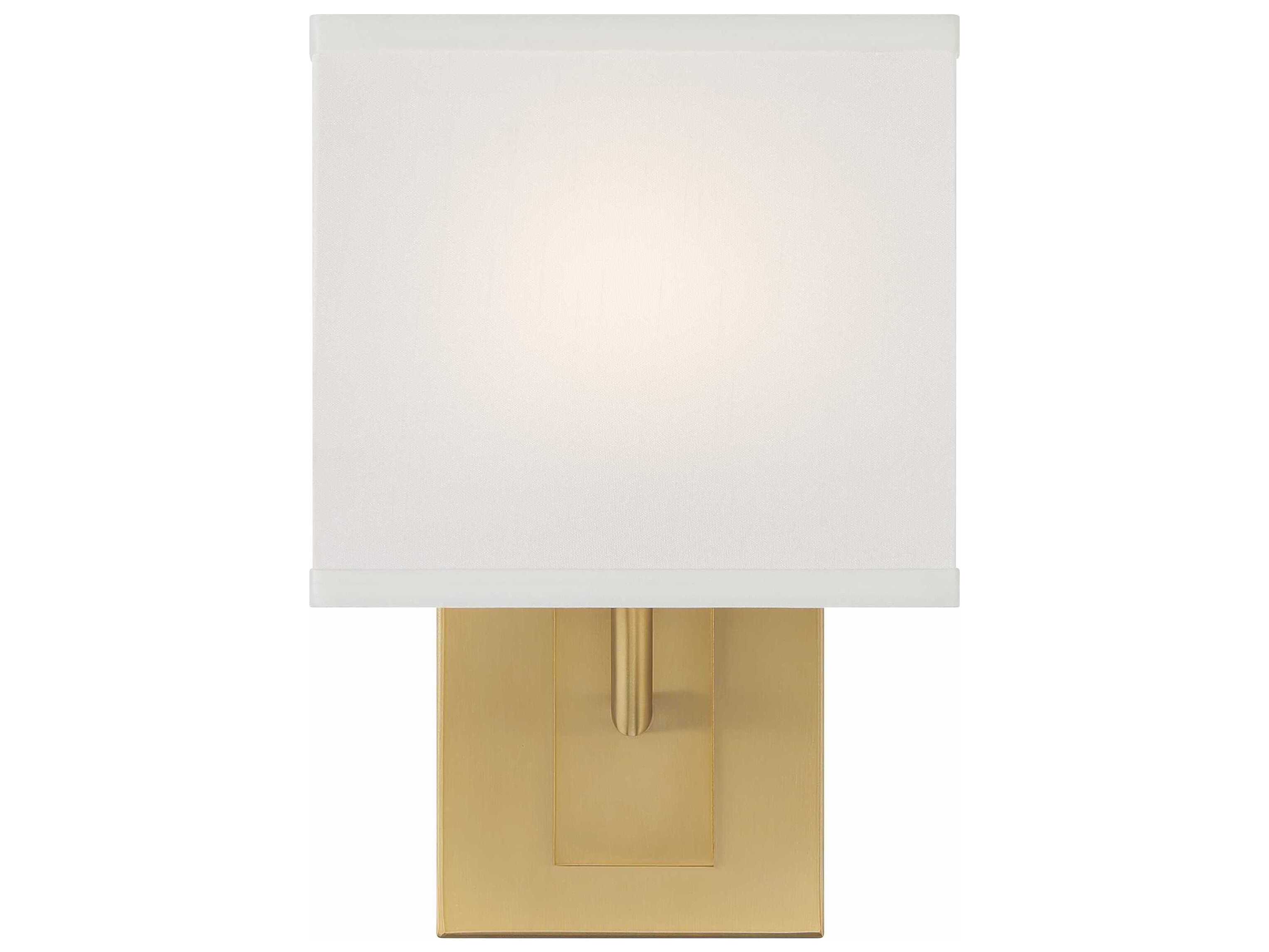 Crystorama Brent 1-Light Vibrant Gold Wall Sconce