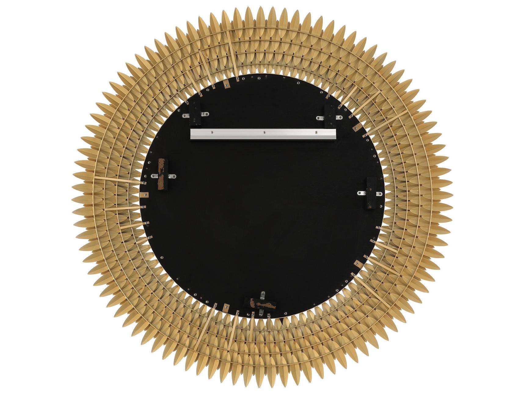 Crystorama Broche Gold Wall Mirror Round