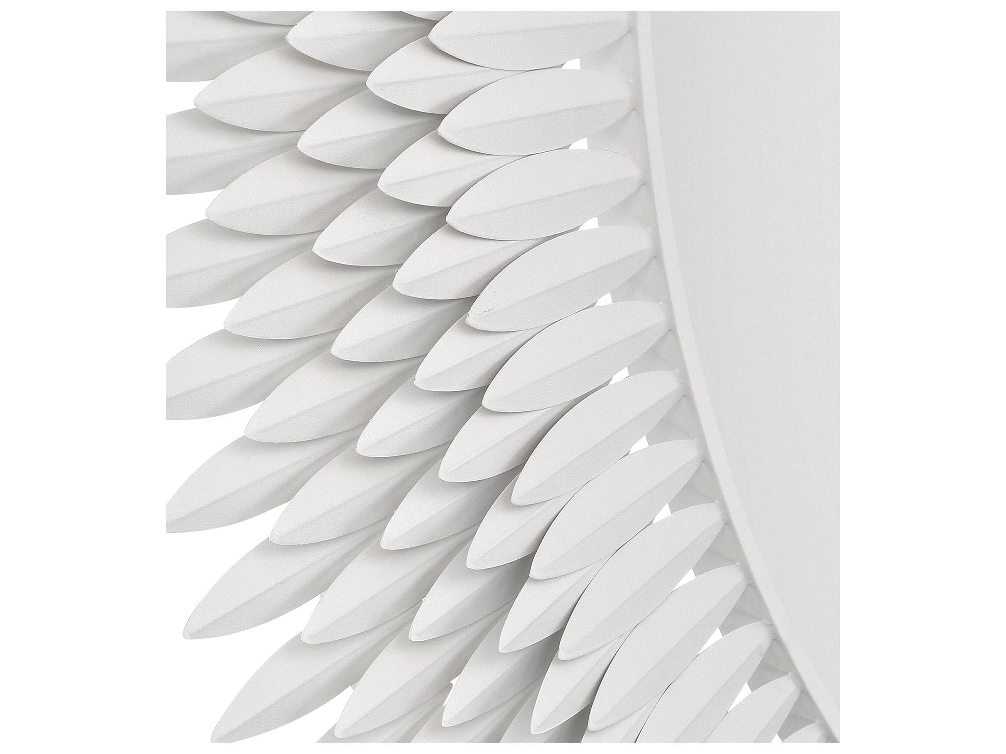 Crystorama Broche White Wall Mirror Round