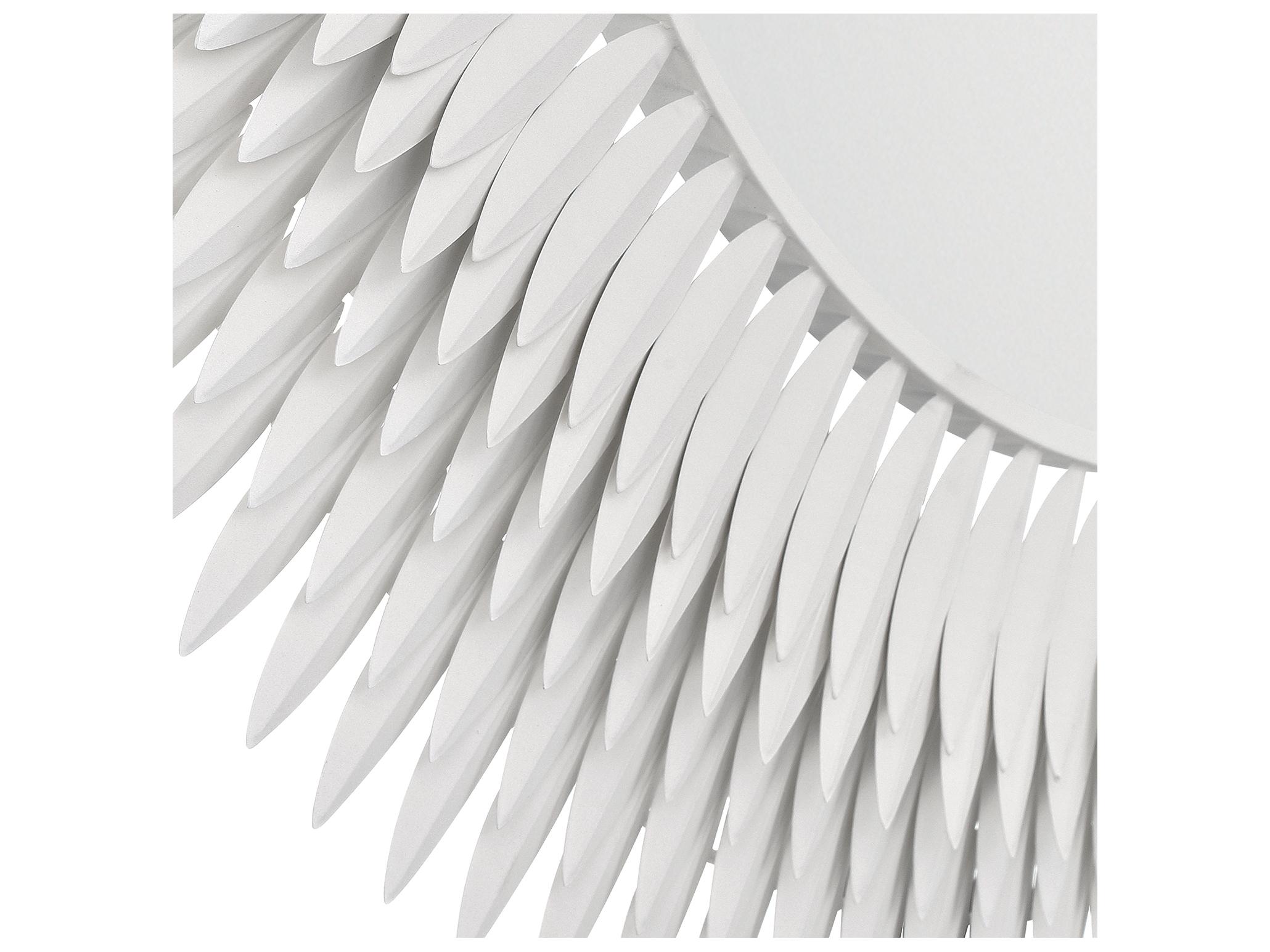 Crystorama Broche White Wall Mirror Round