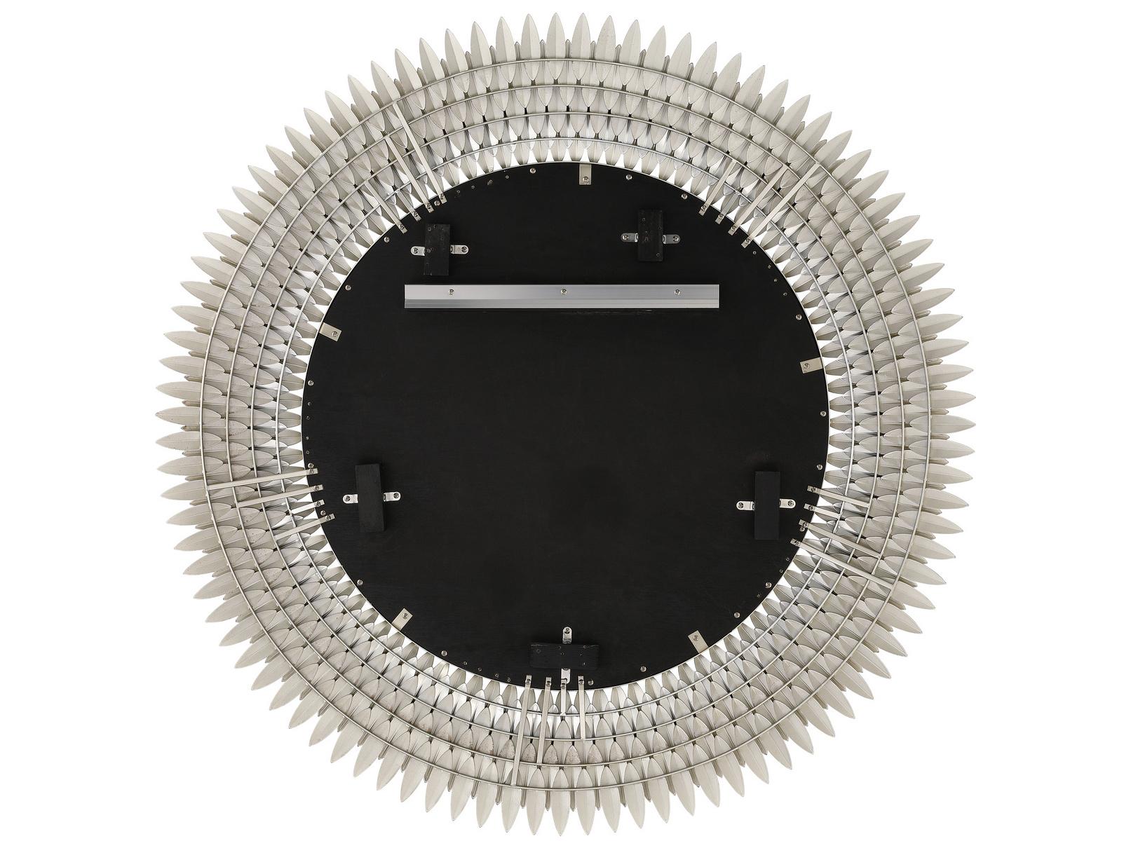 Crystorama Broche Silver Wall Mirror Round