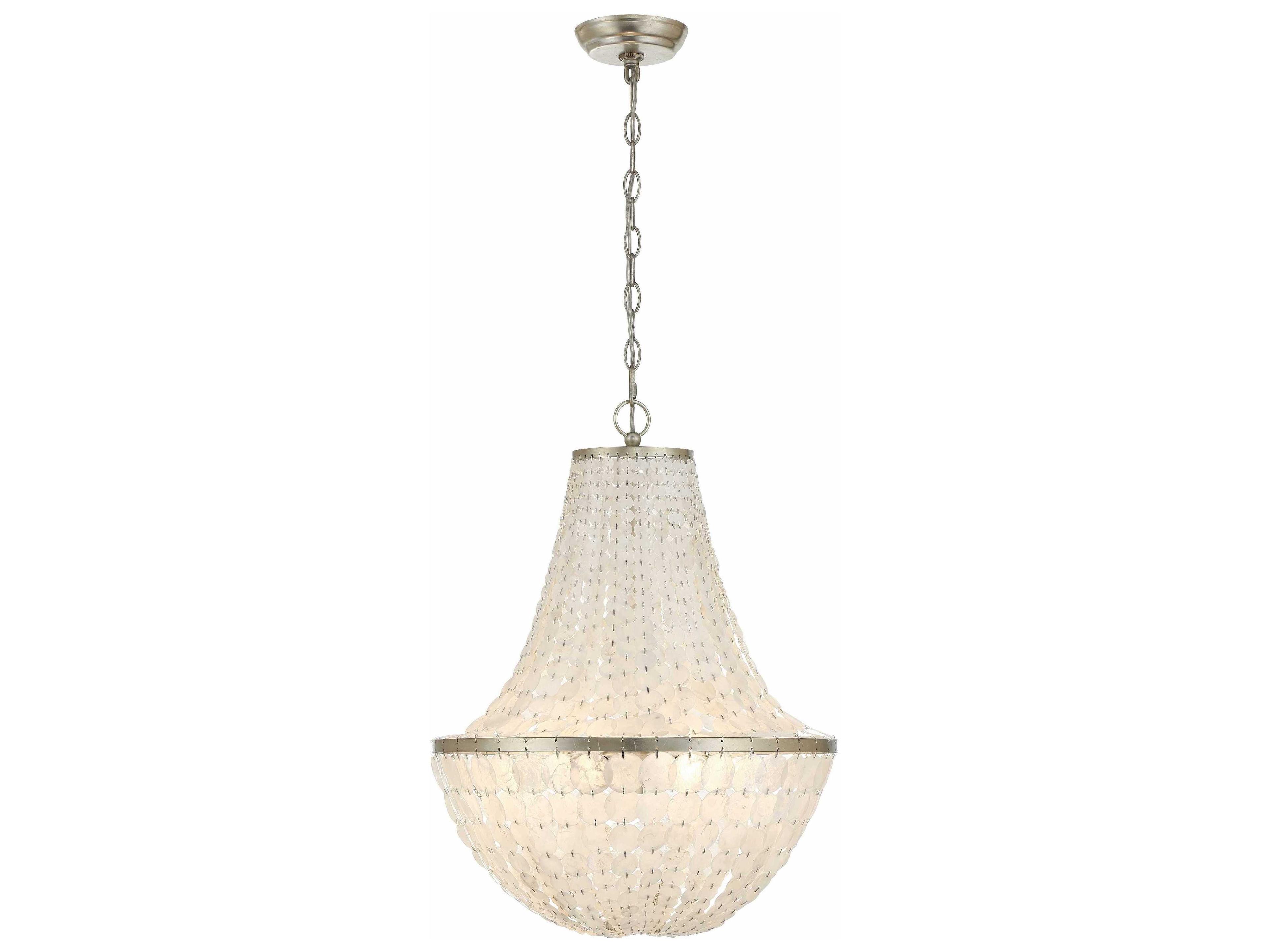 Crystorama Brielle 6-Light Bronze Candelabra Empire Chandelier