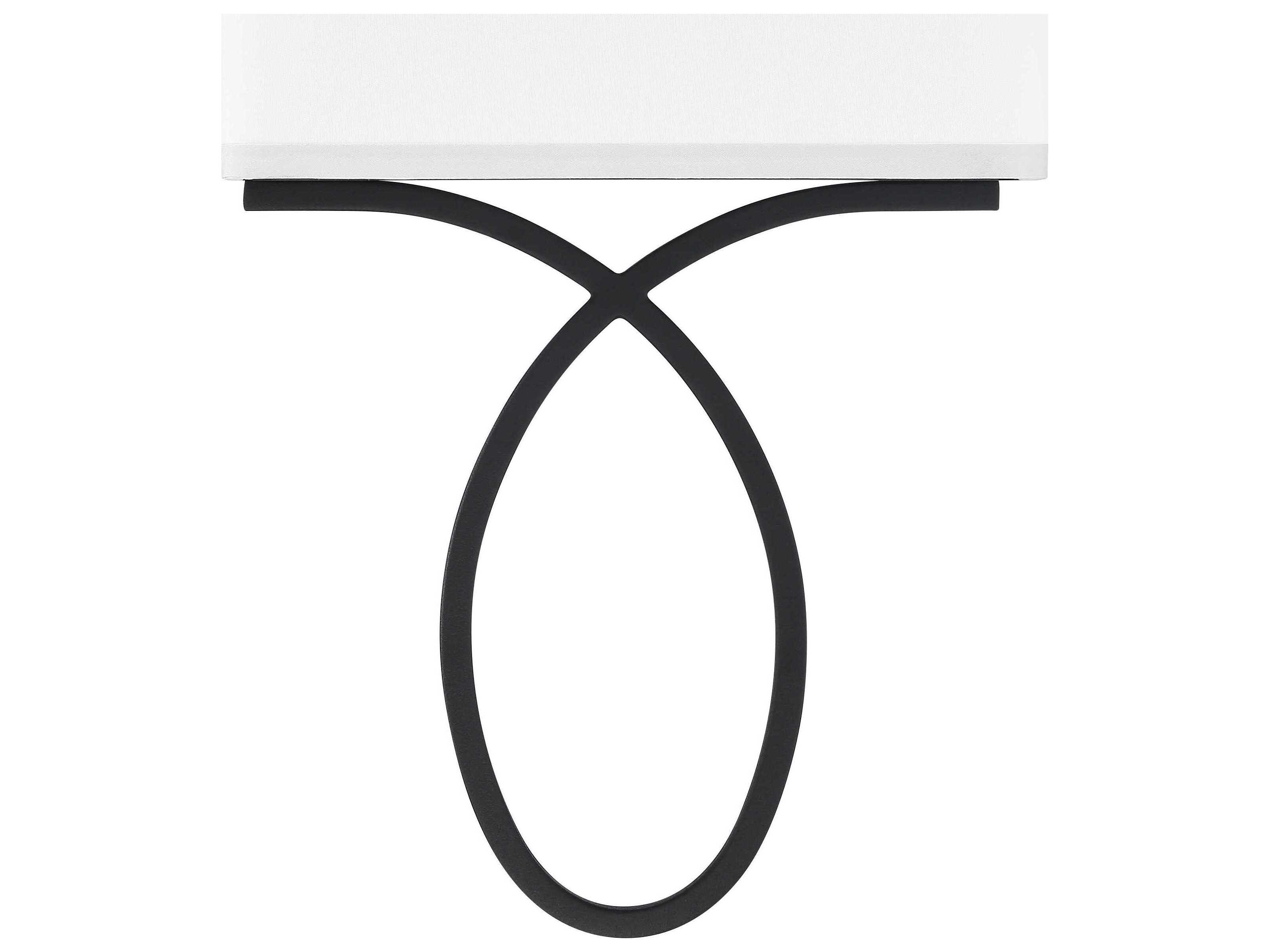 Crystorama Brinkley 2-Light Black Forged Wall Sconce