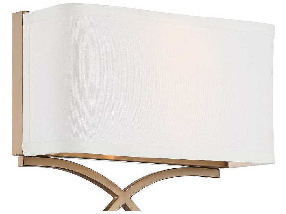 Crystorama Brinkley 2-Light Vibrant Gold Wall Sconce