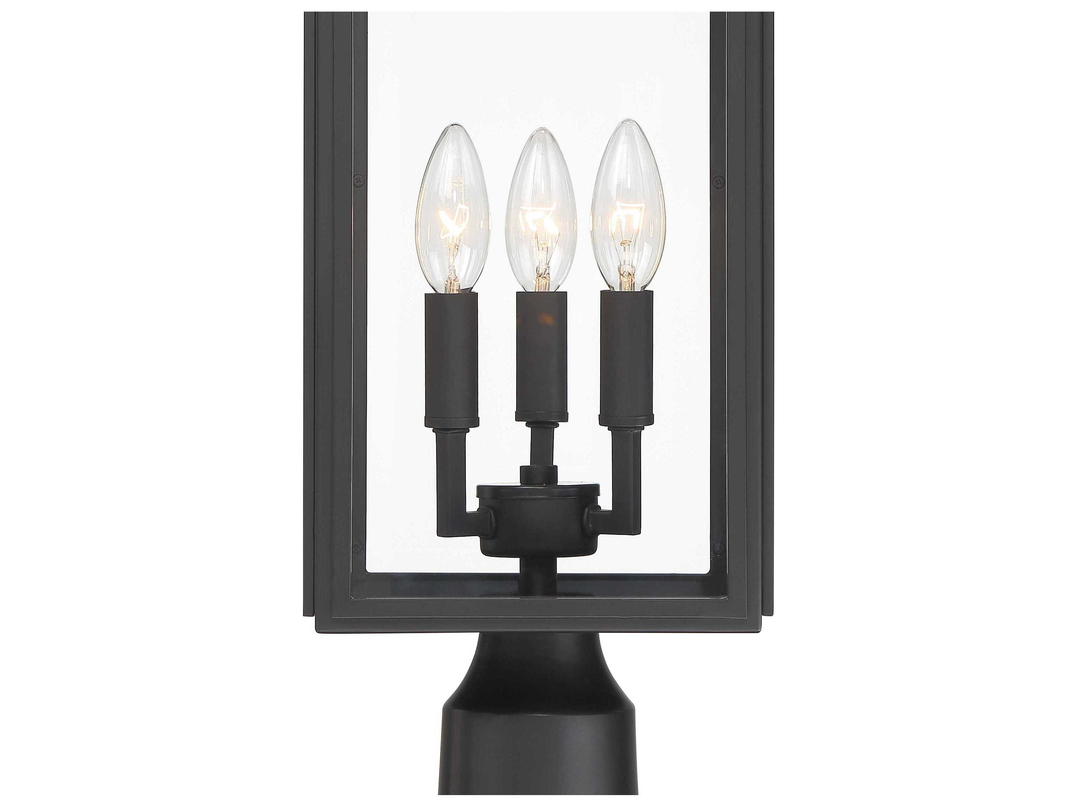 Crystorama Byron 3 - Light Outdoor Post Light