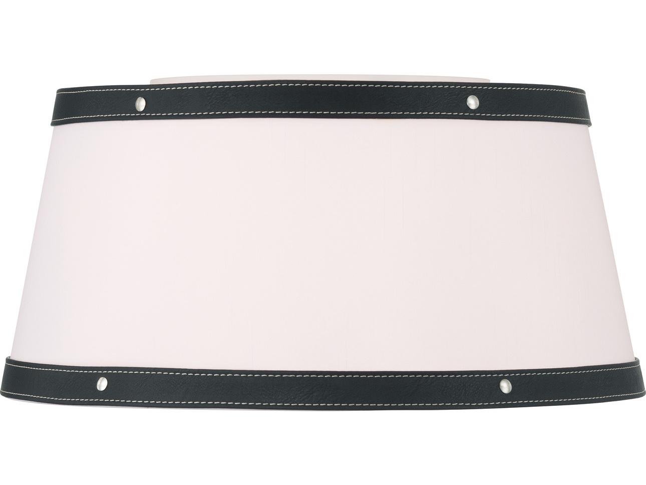 Crystorama Callahan 3-Light Black Flush Mount