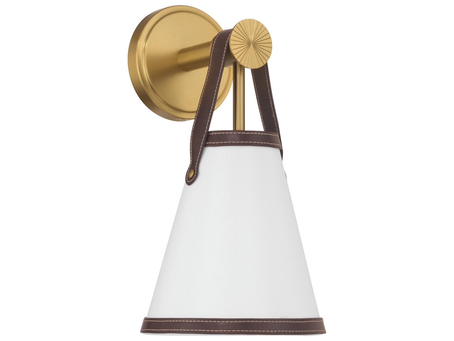Crystorama Callahan 1-Light Brown Wall Sconce