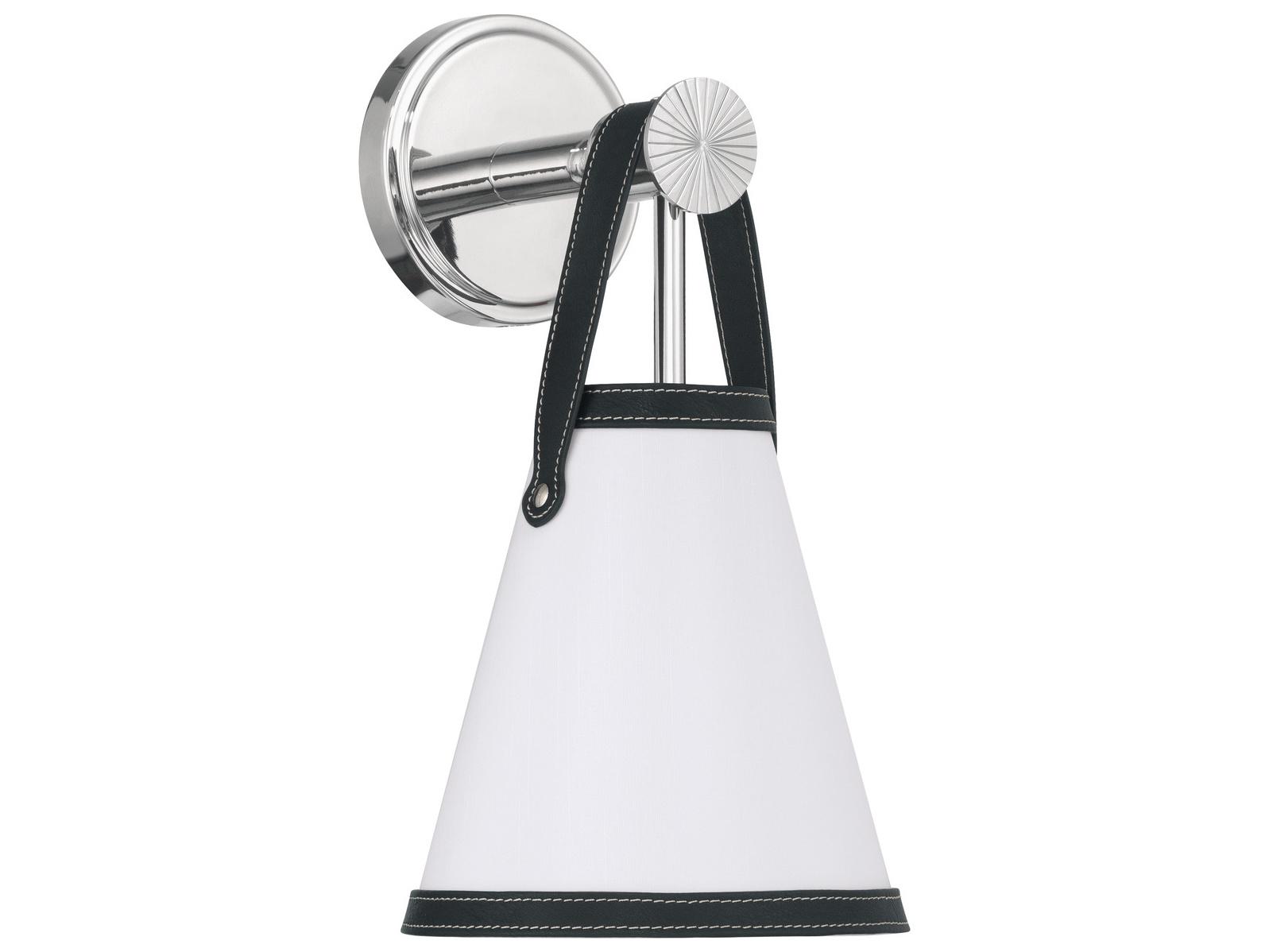 Crystorama Callahan 1-Light Black Wall Sconce