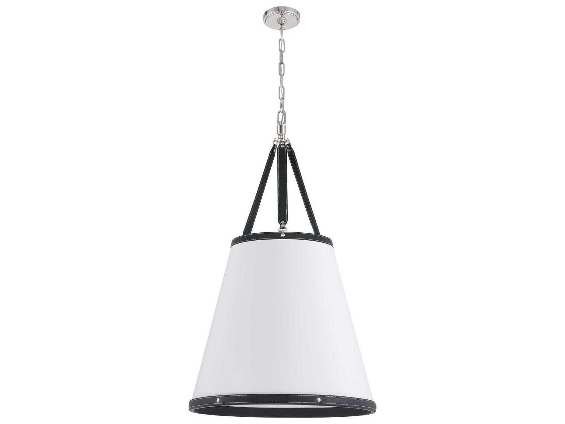 Crystorama Callahan 6-Light Polished Nickel Pendant