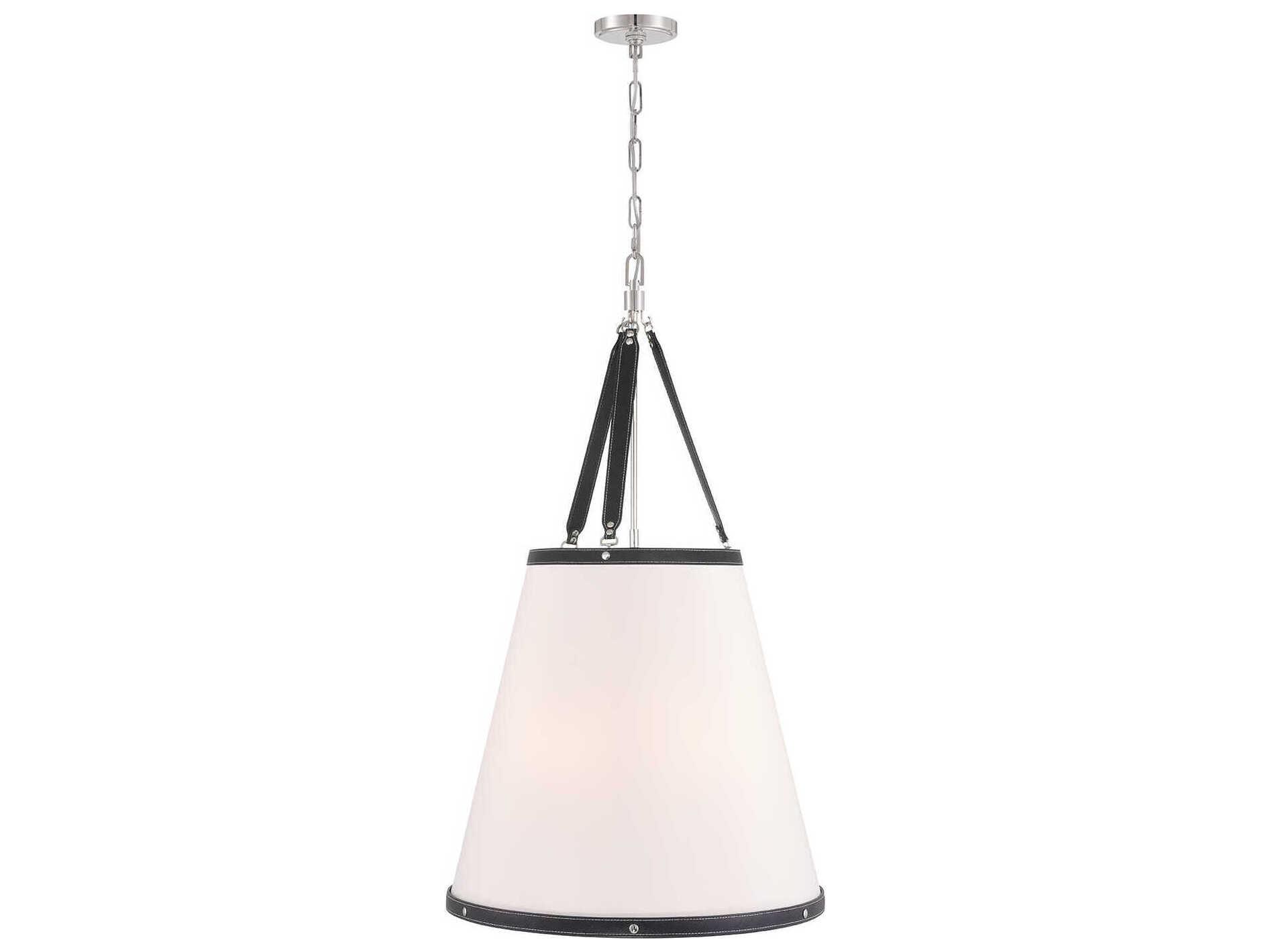 Crystorama Callahan 6-Light Polished Nickel Pendant
