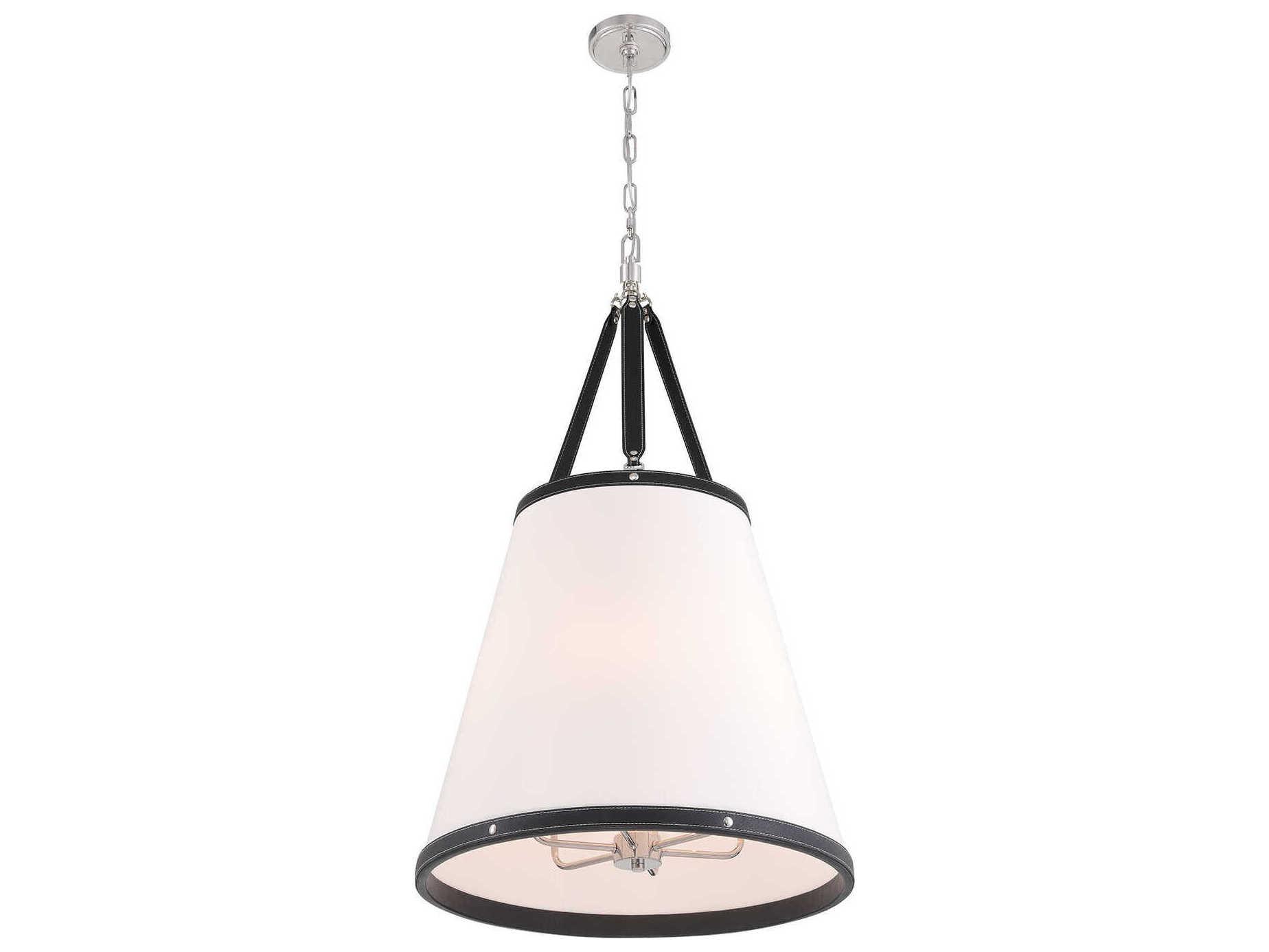 Crystorama Callahan 6-Light Polished Nickel Pendant