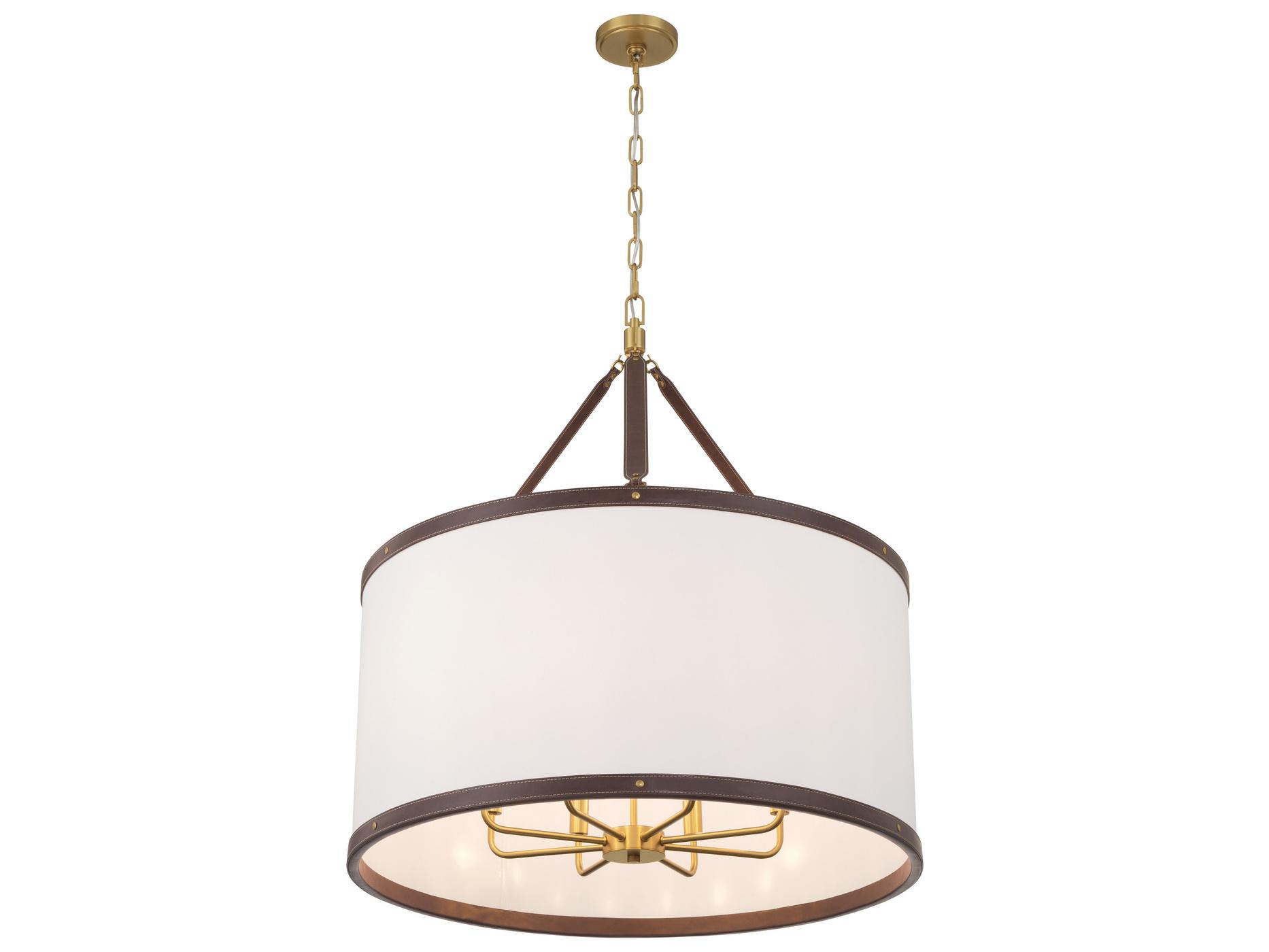Crystorama Callahan 8-Light Brown Pendant