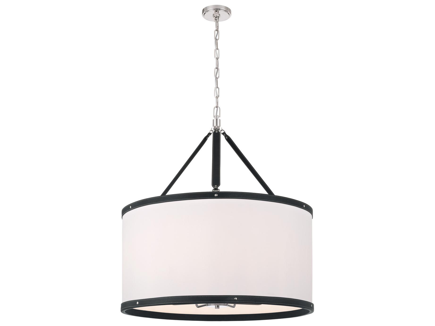 Crystorama Callahan 8-Light Black Pendant
