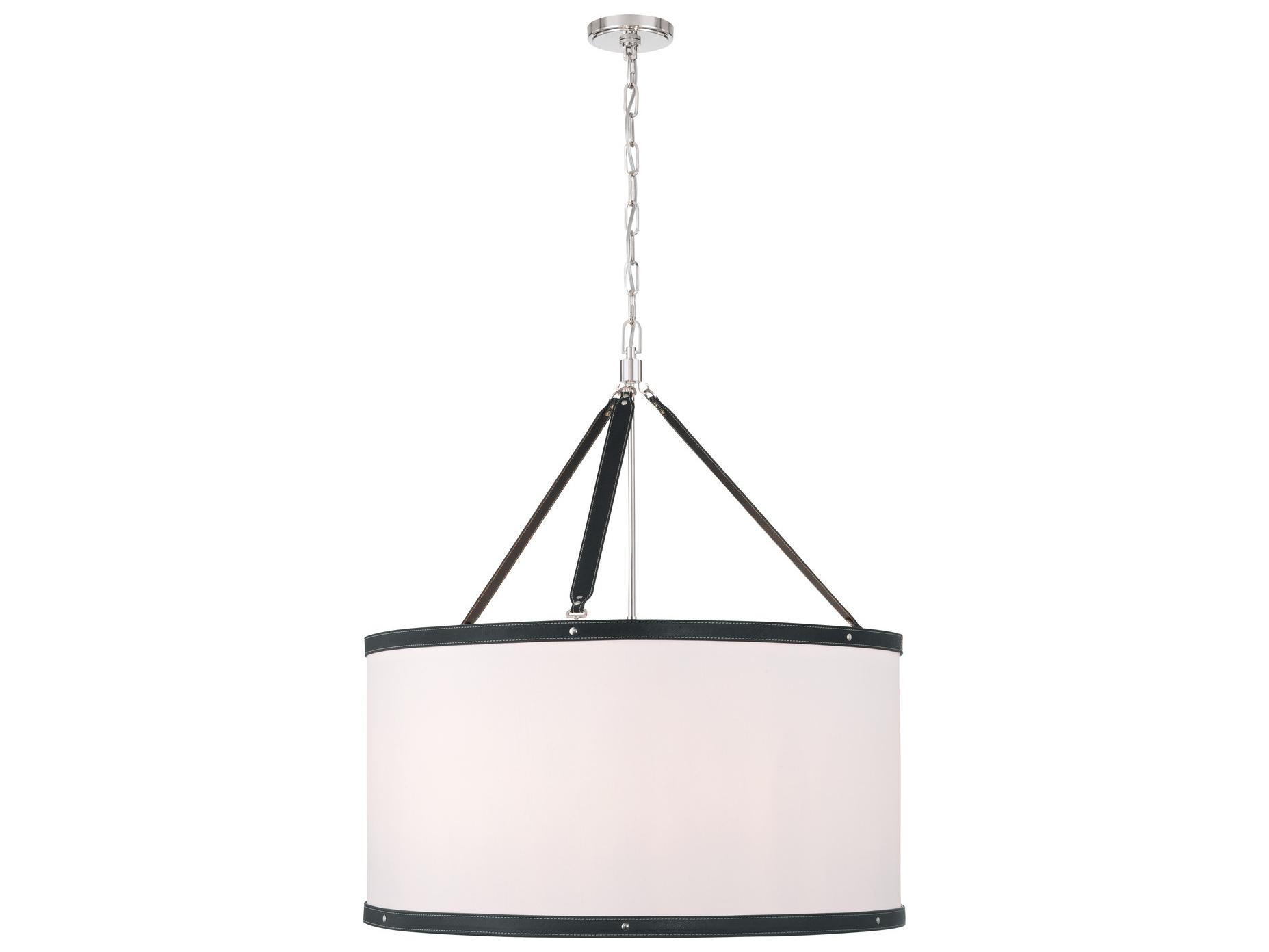 Crystorama Callahan 8-Light Black Pendant