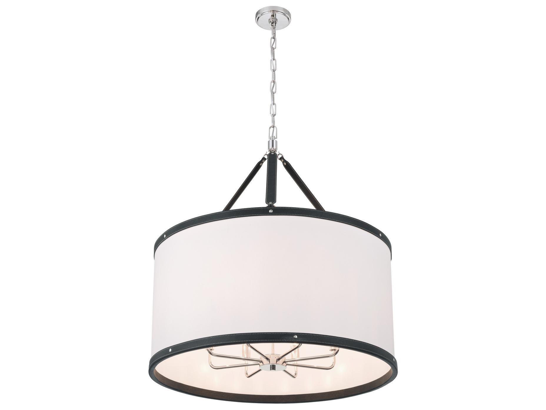 Crystorama Callahan 8-Light Black Pendant