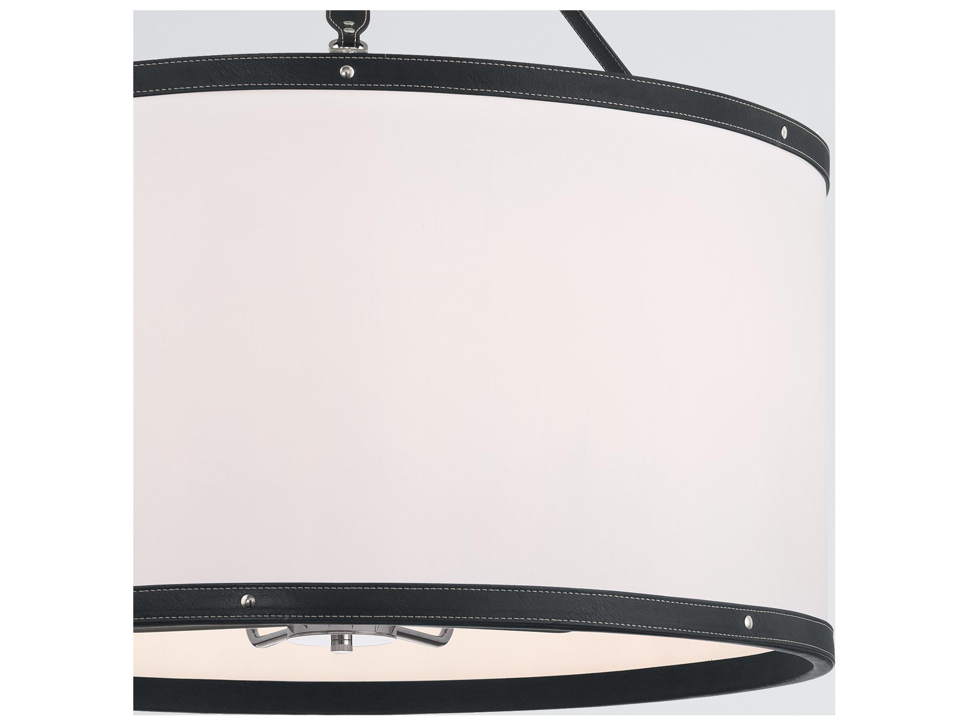 Crystorama Callahan 8-Light Black Pendant