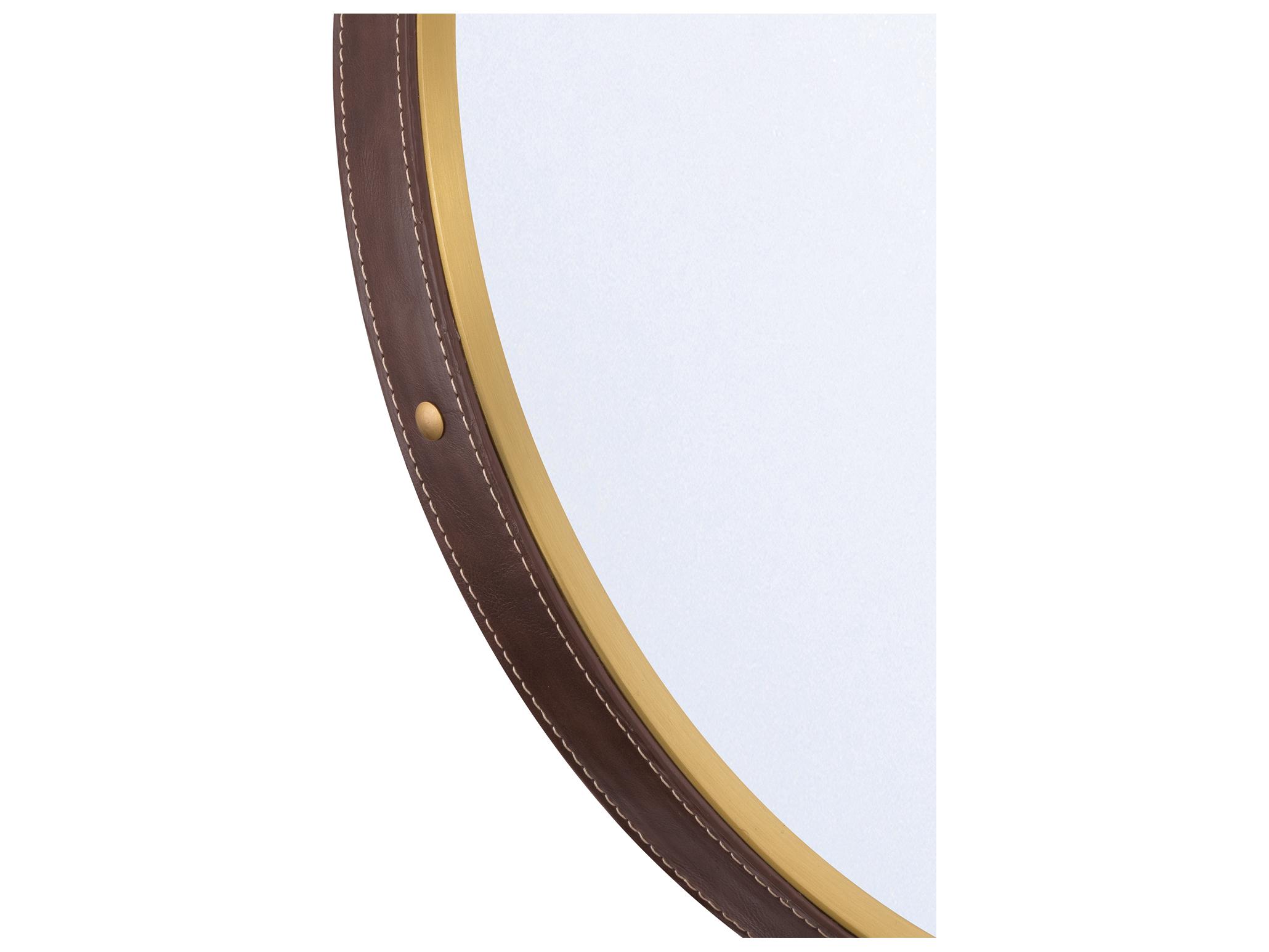 Crystorama Callahan Gold Wall Mirror Round