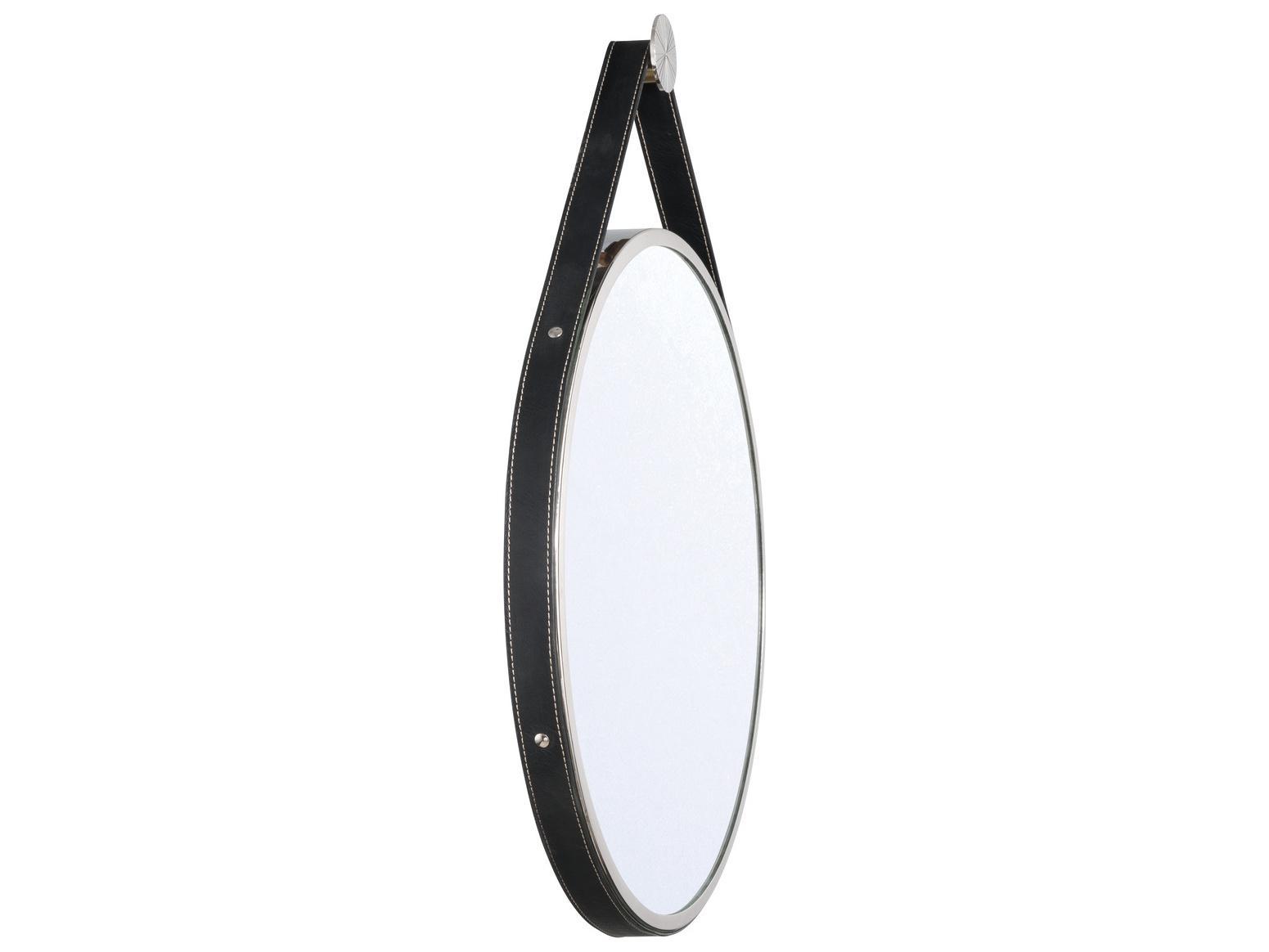 Crystorama Callahan Nickel Wall Mirror Round
