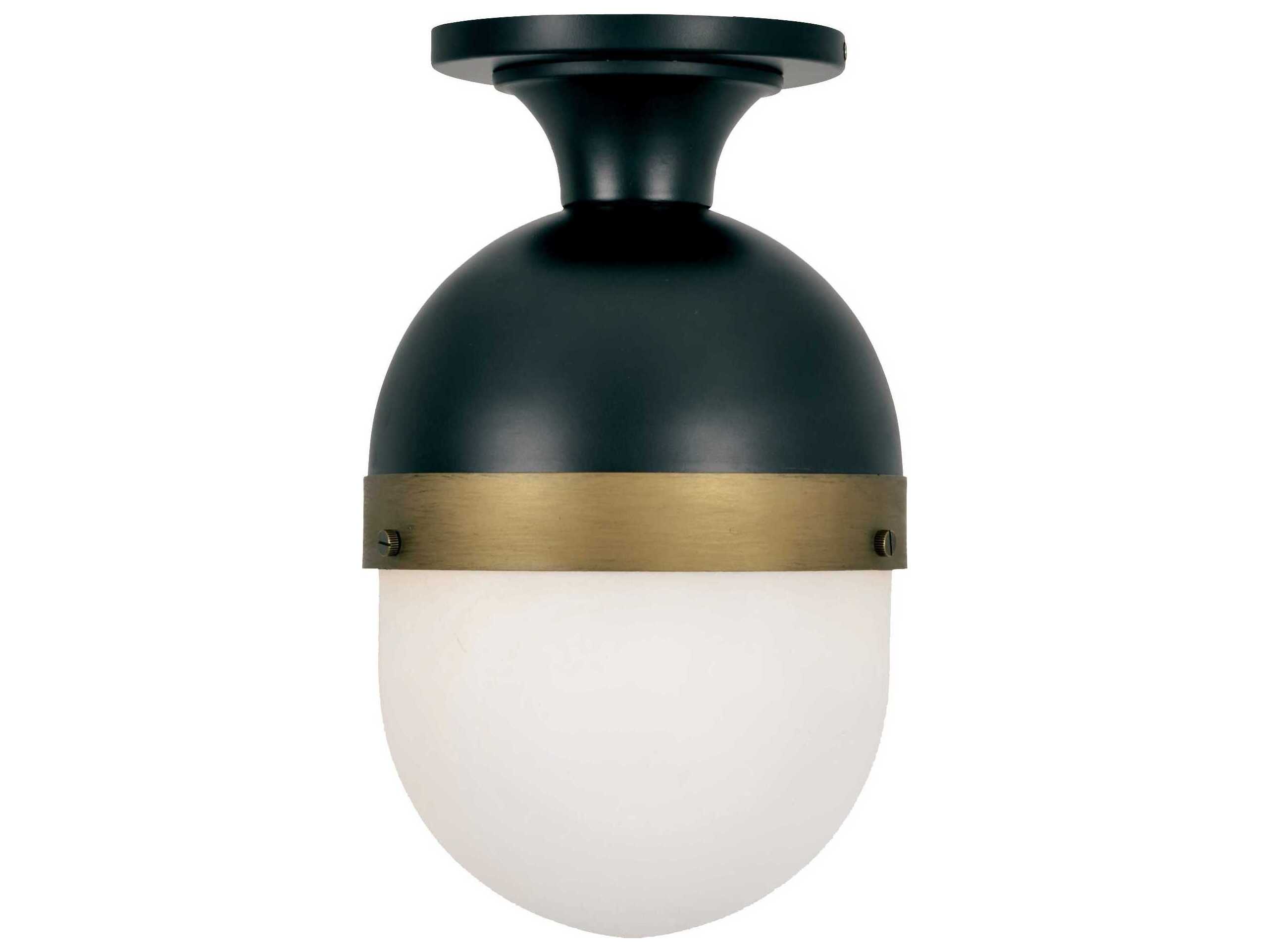 Crystorama Capsule Glass Outdoor Ceiling Light