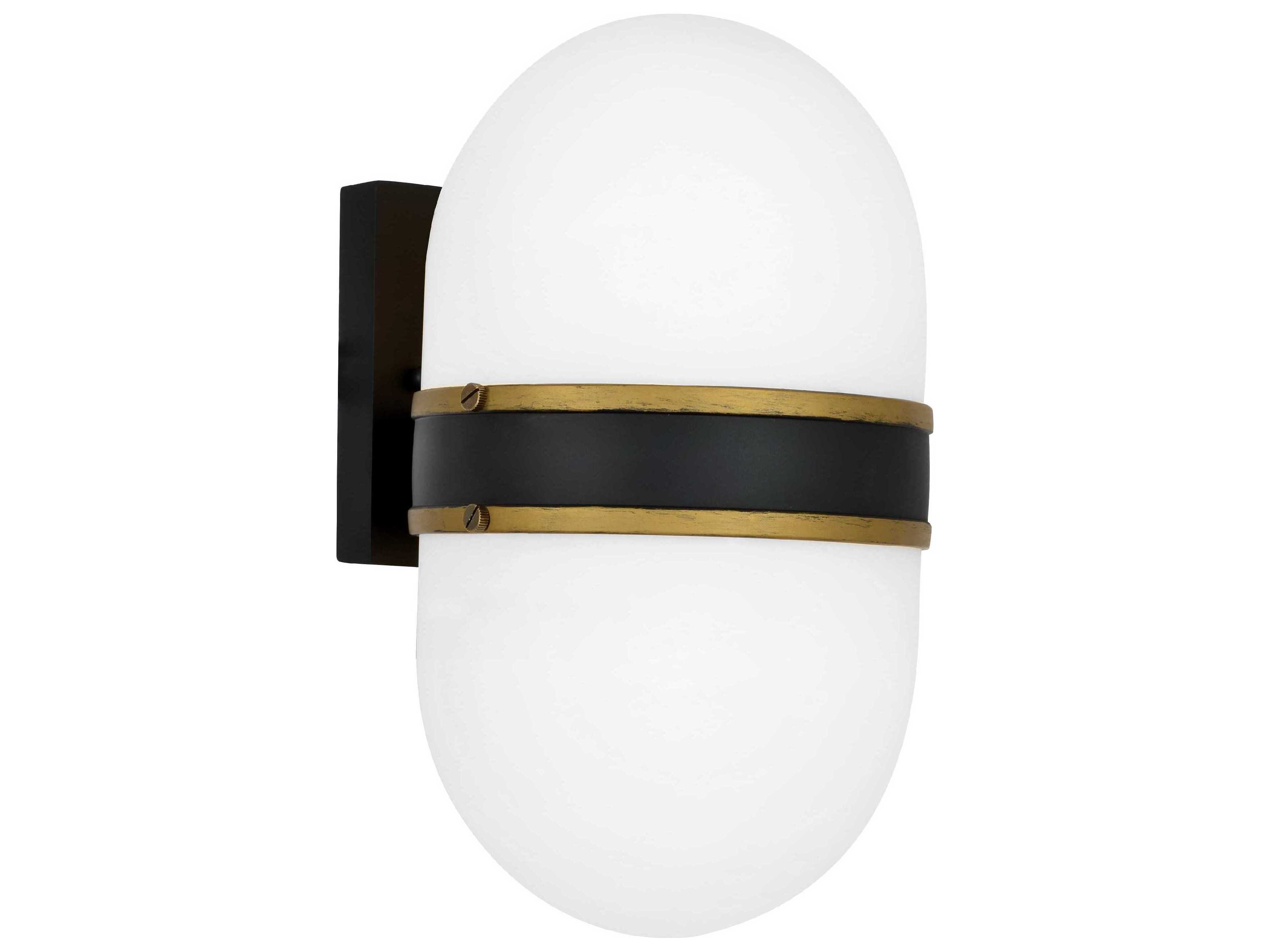 Crystorama Capsule Glass Outdoor Wall Light